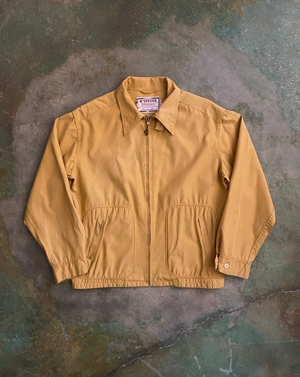 1950's McGregor Mustard Drizzler Jacket – en vintage