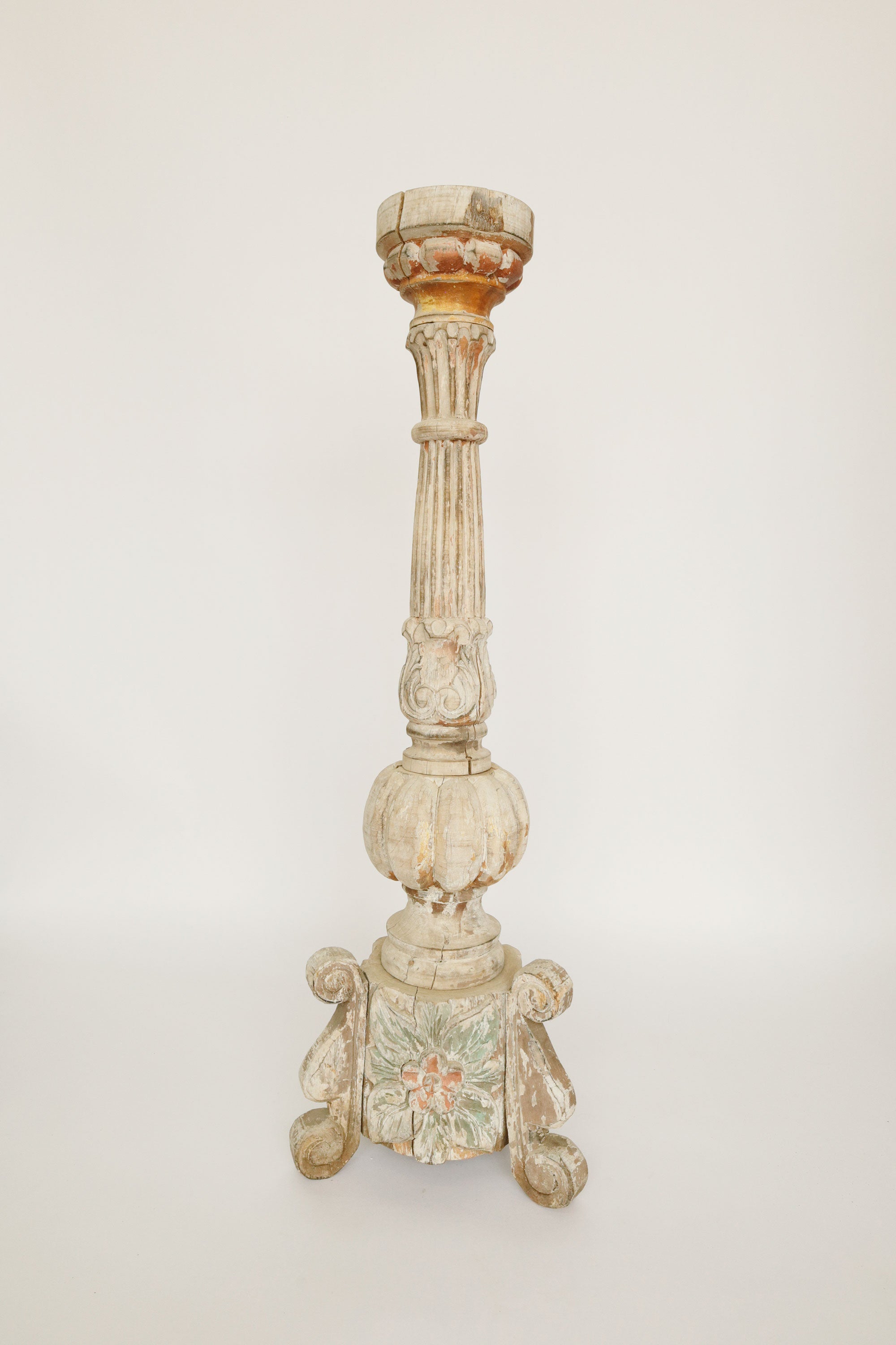 18th Century Wooden Candle Stand