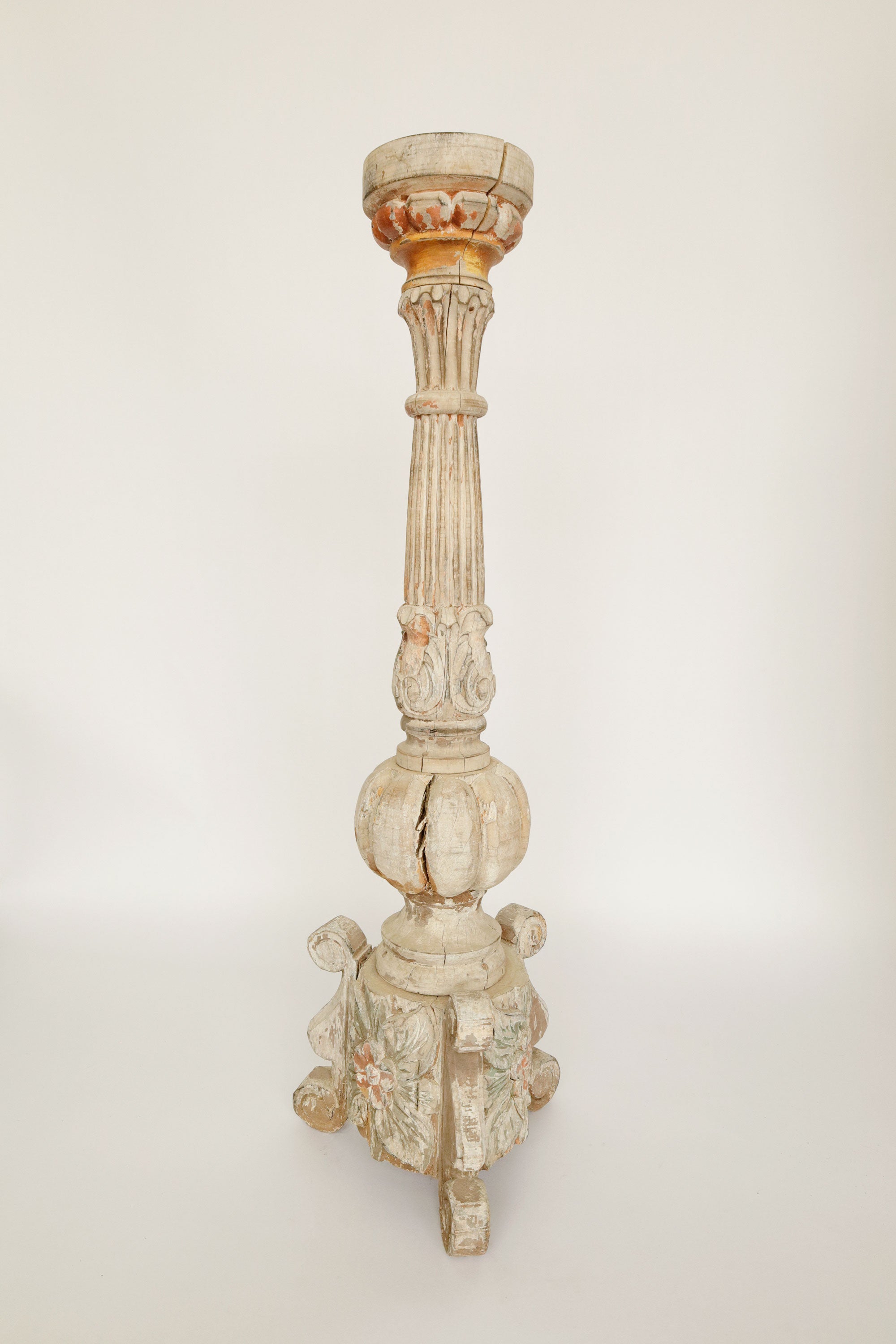 18th Century Wooden Candle Stand