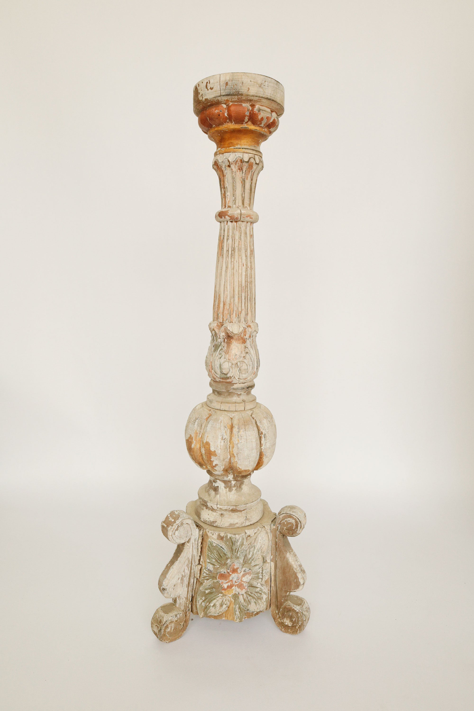 18th Century Wooden Candle Stand