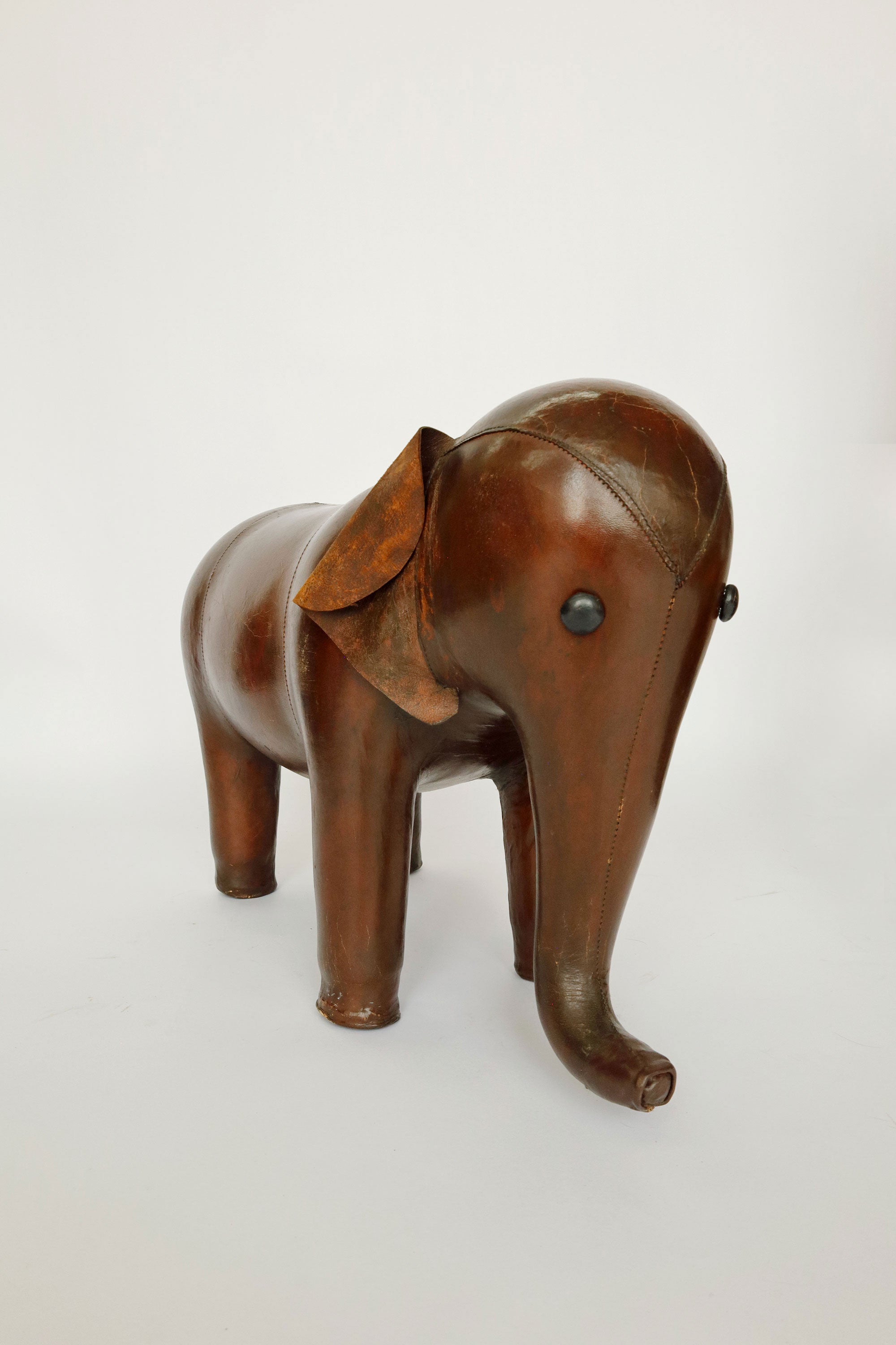 1950's Liberty Leather Elephant Ottoman