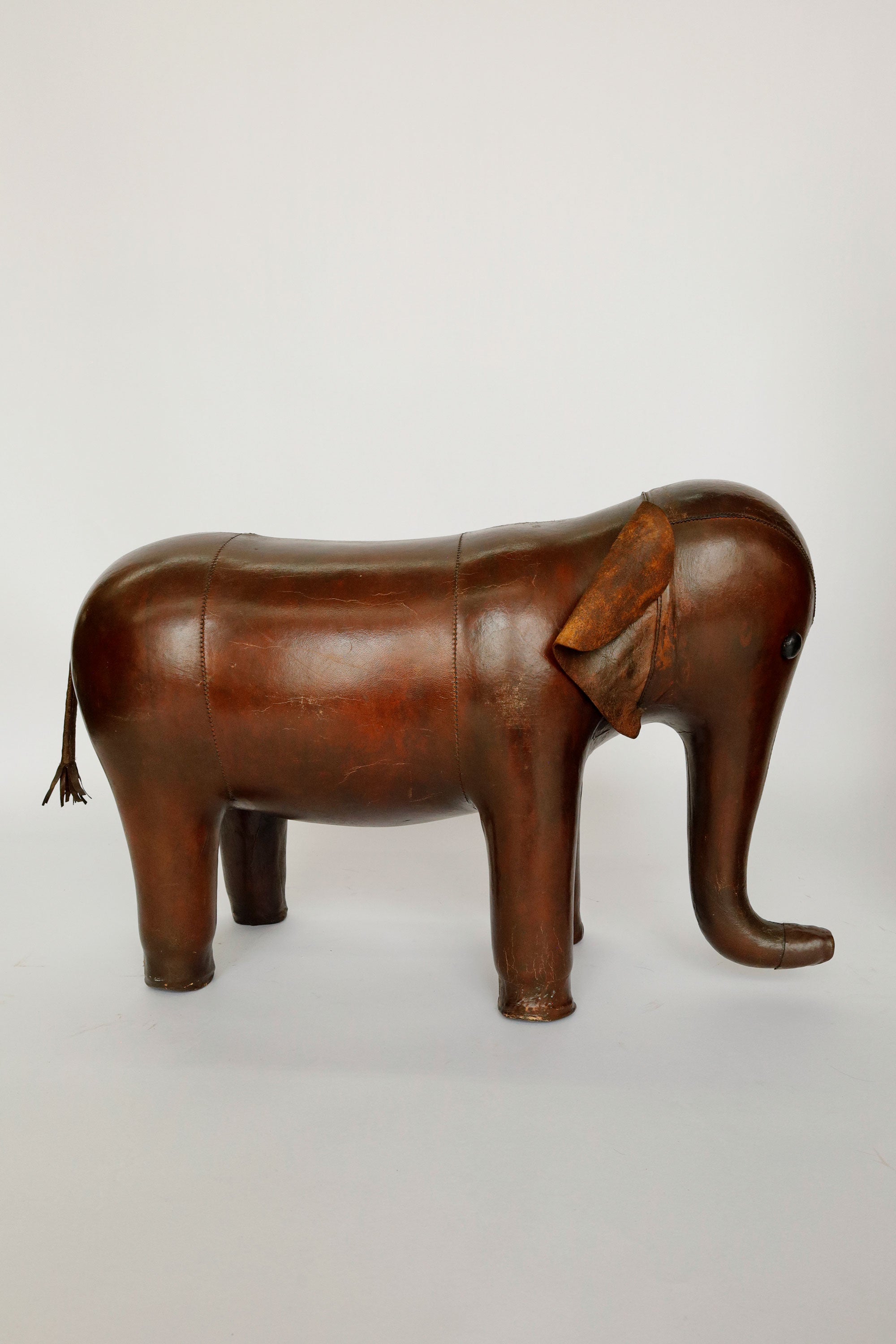 1950's Liberty Leather Elephant Ottoman