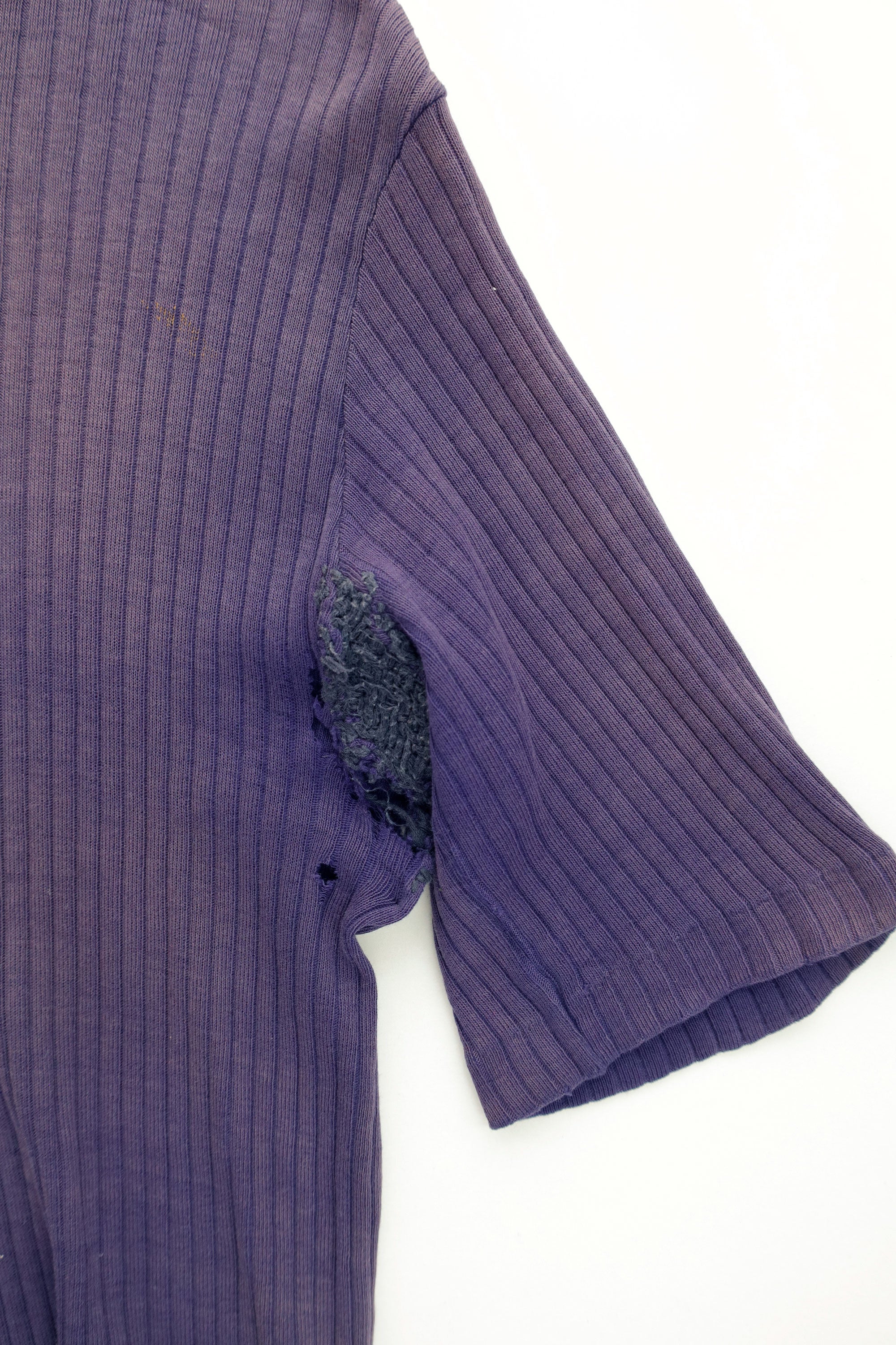 Hand-Repaired Vintage Rib Tee  c.1940-1950