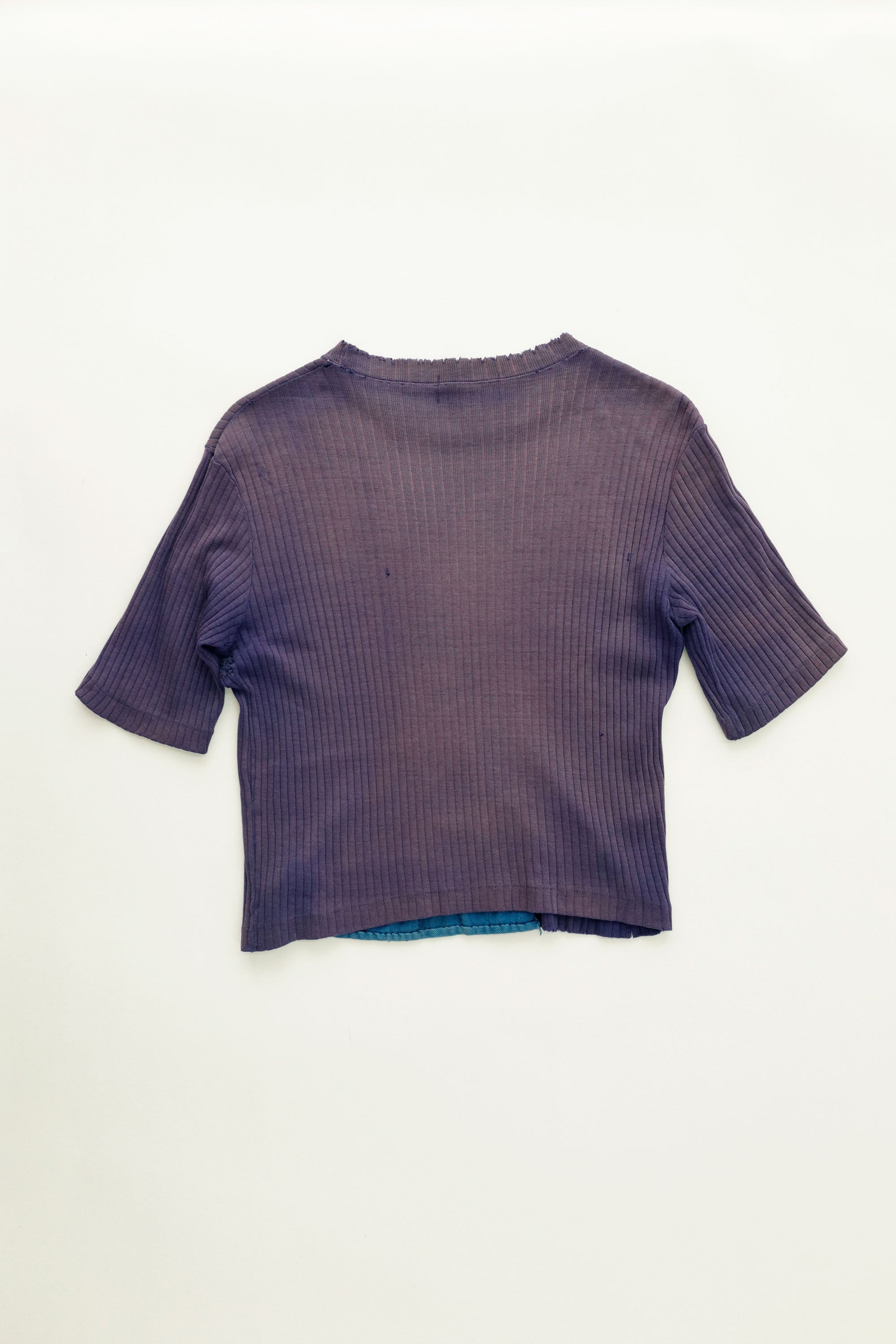 Hand-Repaired Vintage Rib Tee  c.1940-1950