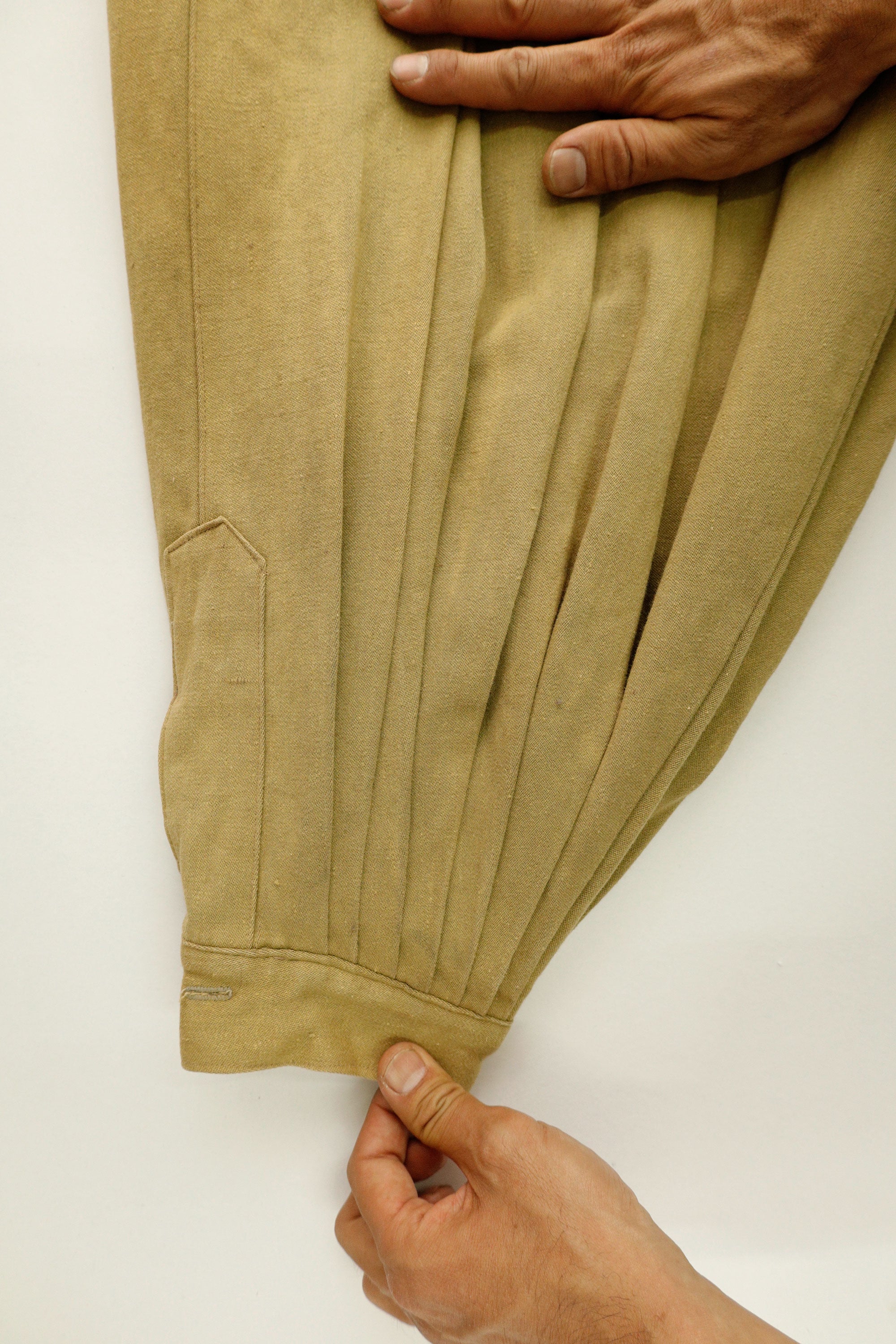 Balloon-Leg Cotton Pants c.1940