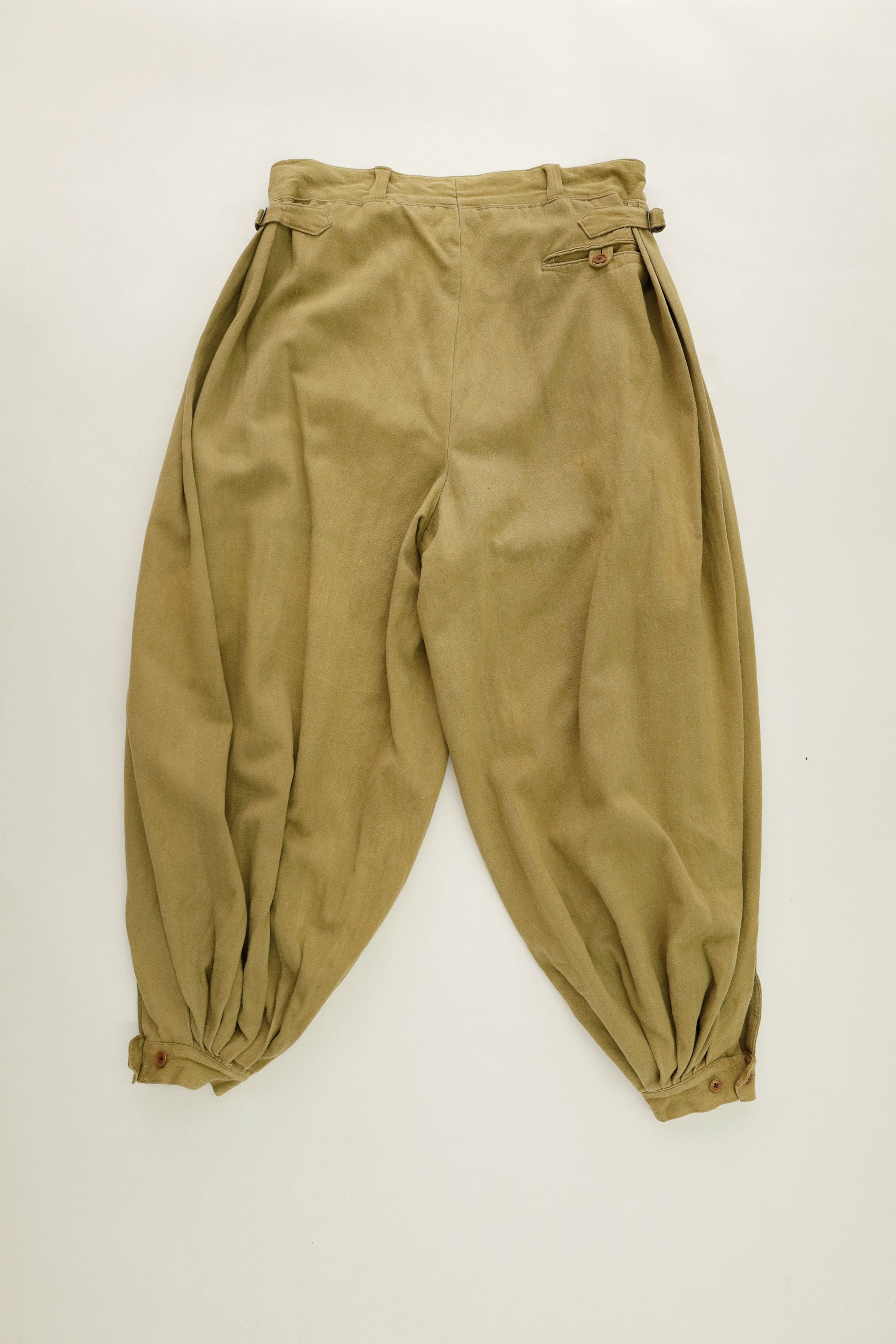 Balloon-Leg Cotton Pants c.1940