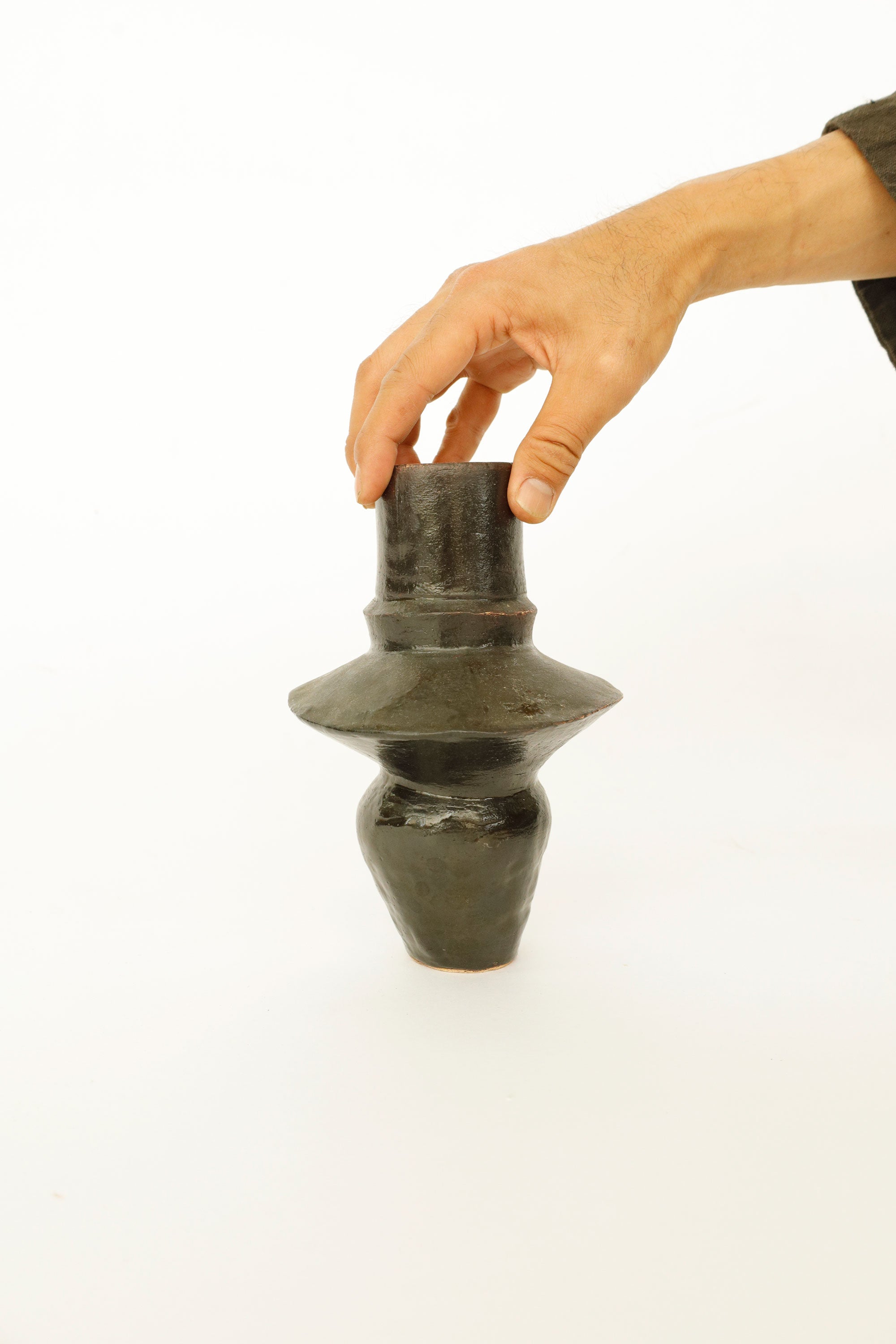 Hand-Formed Studio Pottery Vessel – Maker Unknown, Date Unknown