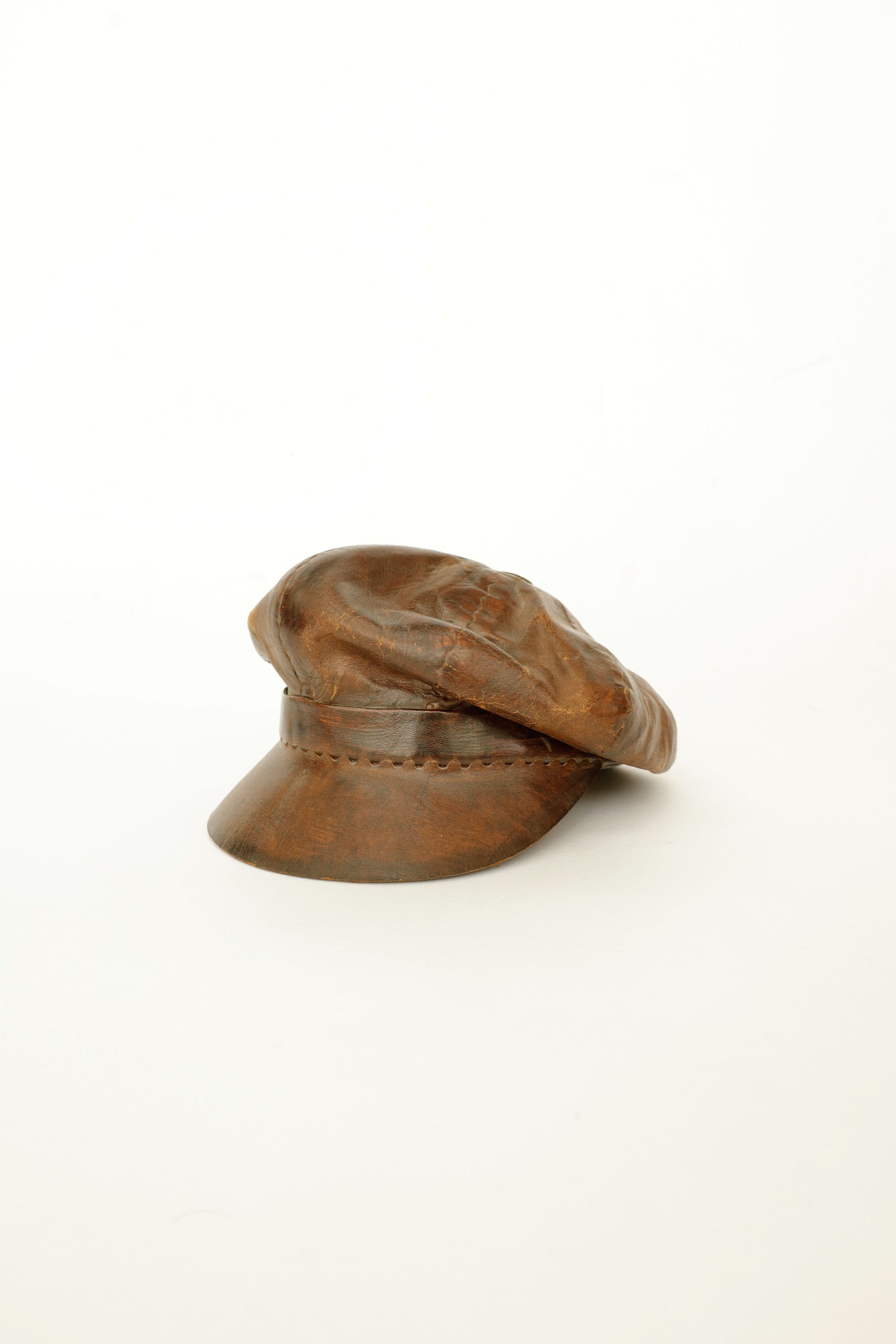 Leather  Sculpture Casket Hat– Brazil, c.1970s