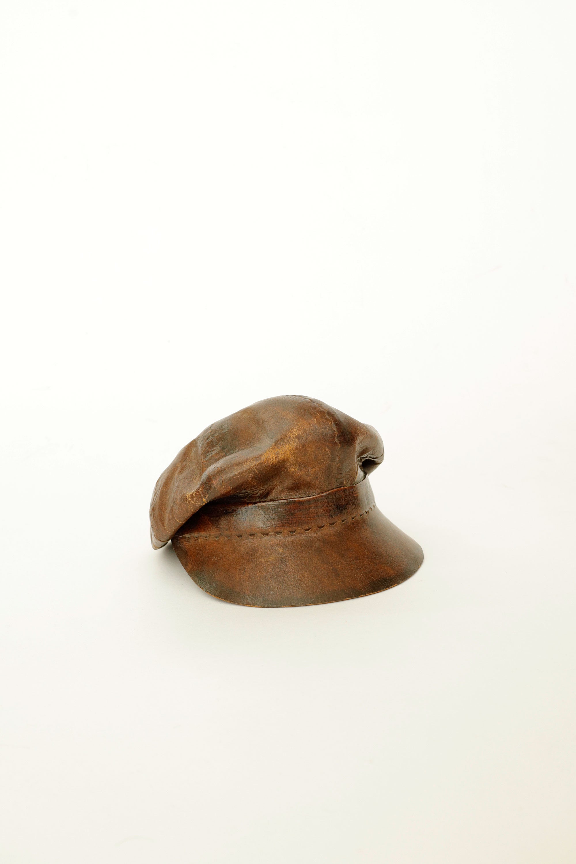 Leather  Sculpture Casket Hat– Brazil, c.1970s