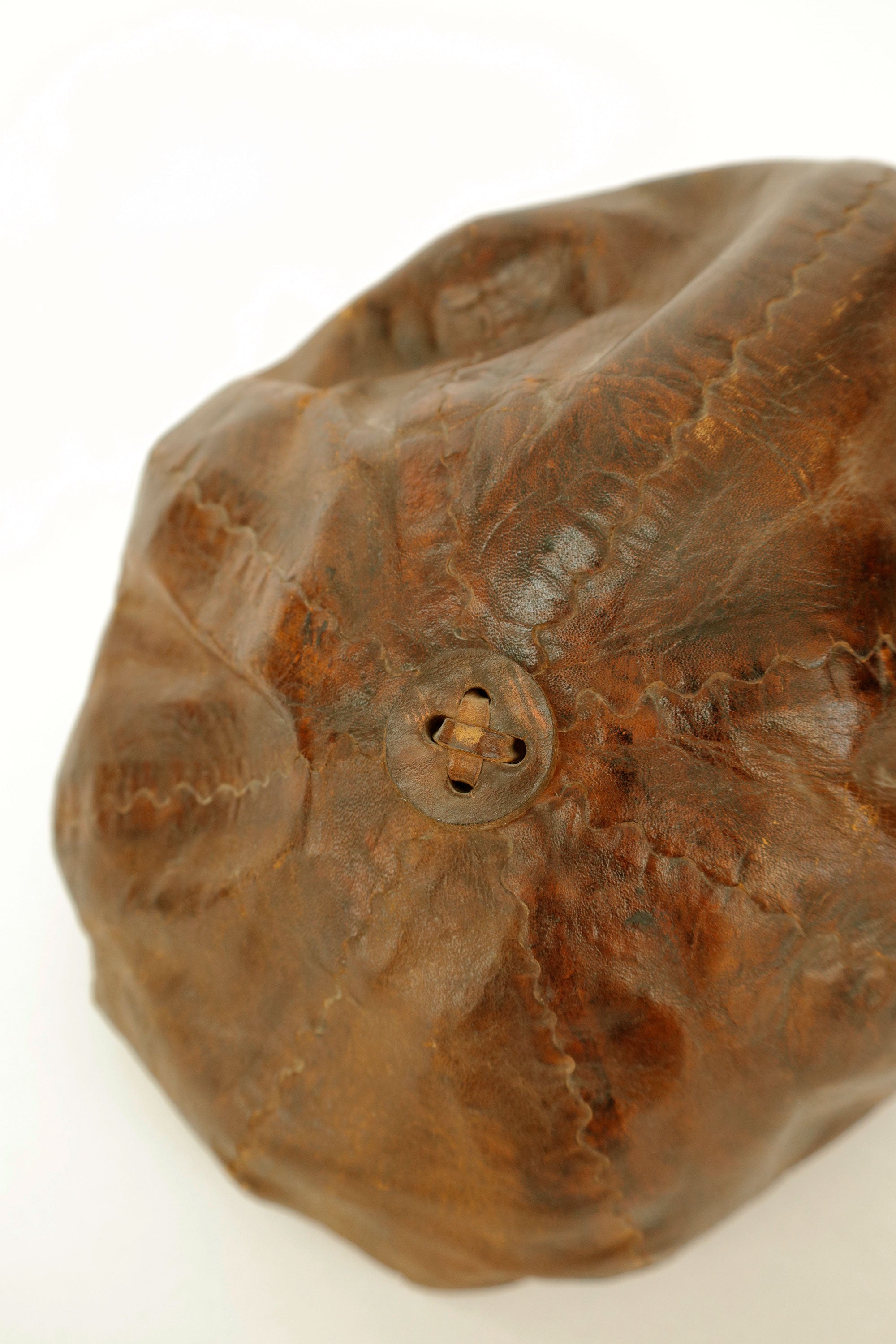 Leather  Sculpture Casket Hat– Brazil, c.1970s