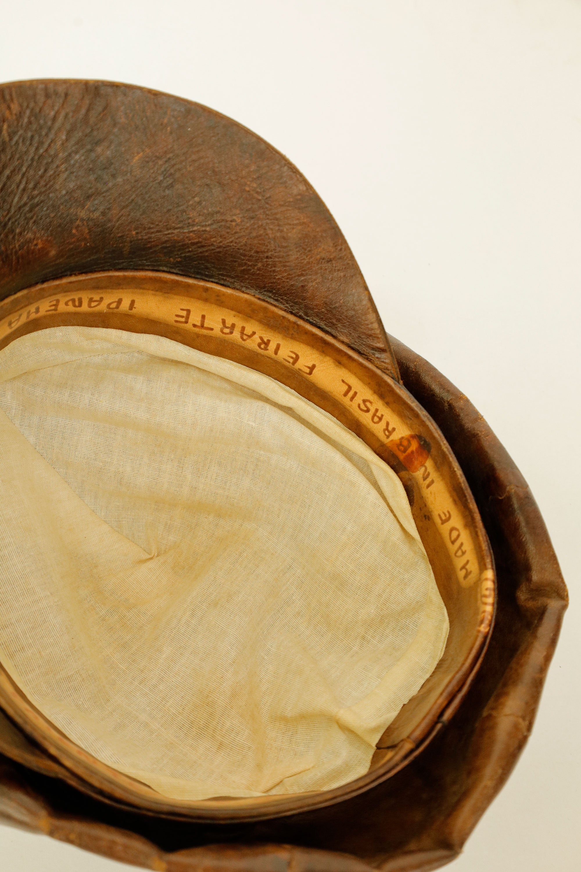 Leather  Sculpture Casket Hat– Brazil, c.1970s