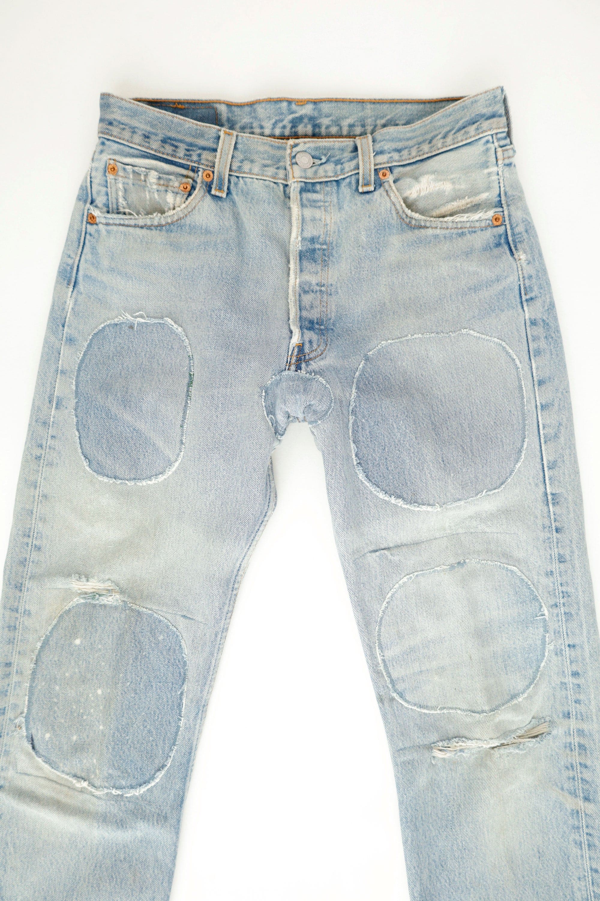 ”501 with Circles” Reconstructed Jeans – Levi’s, c.1990s