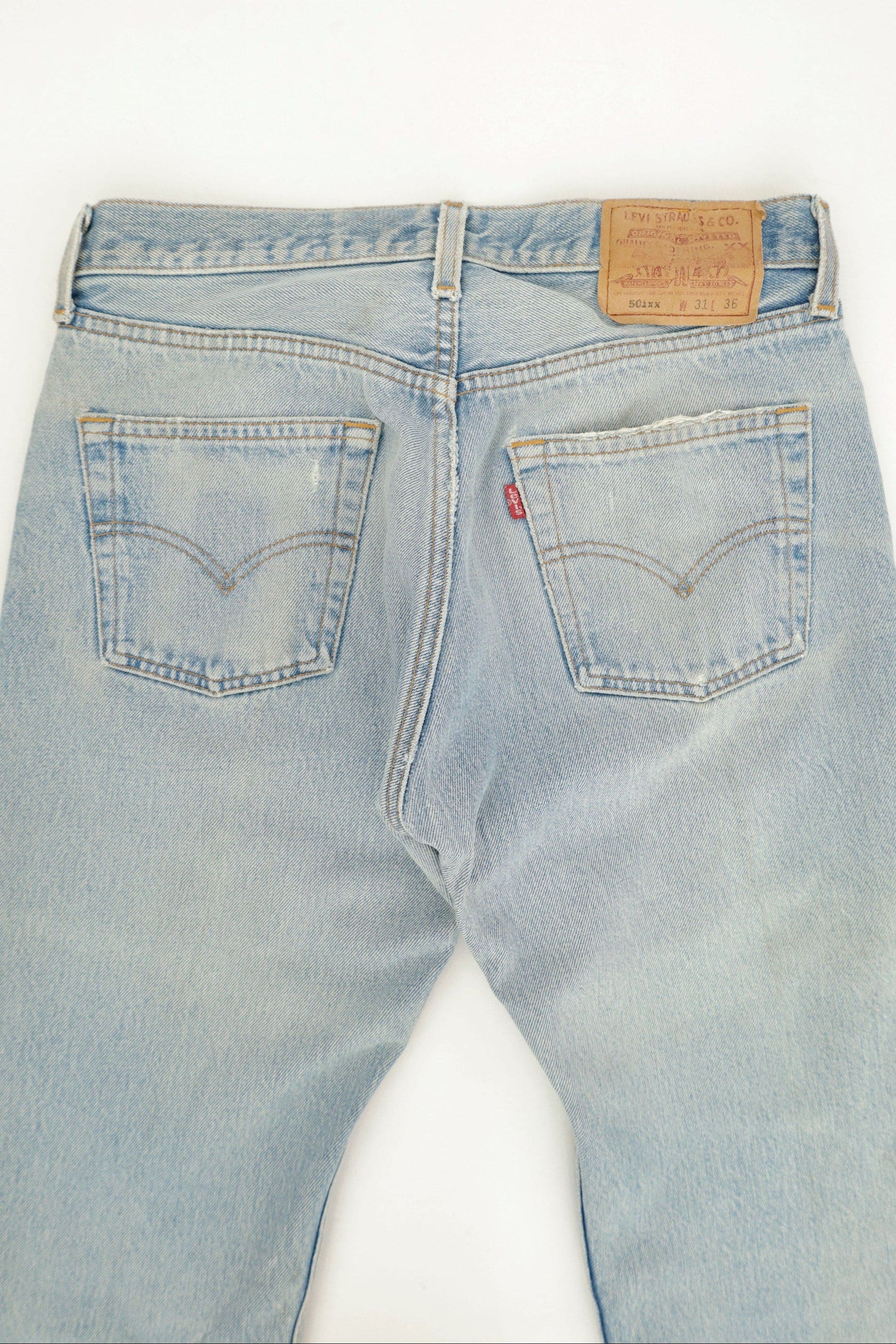 ”501 with Circles” Reconstructed Jeans – Levi’s, c.1990s