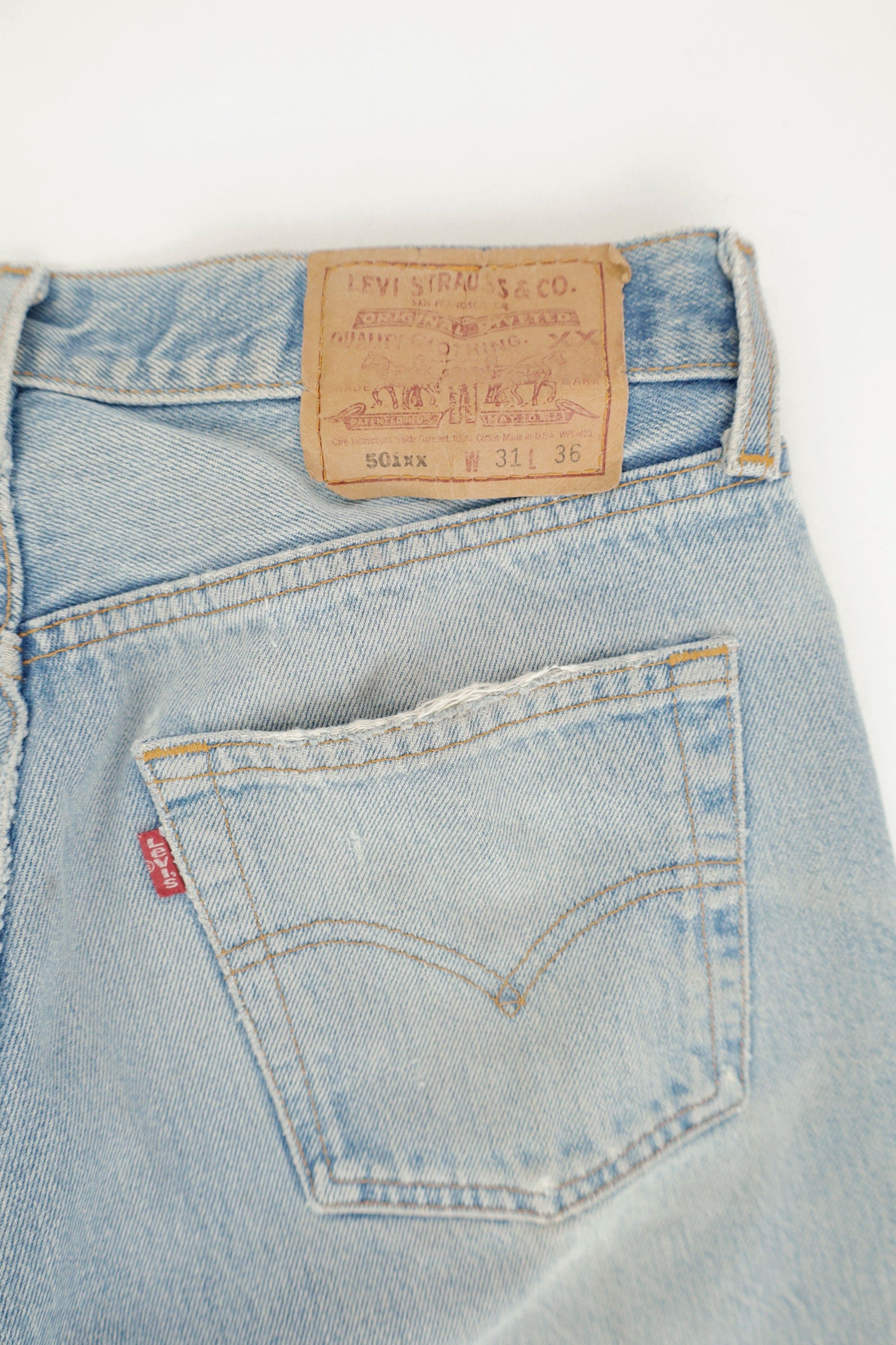 ”501 with Circles” Reconstructed Jeans – Levi’s, c.1990s