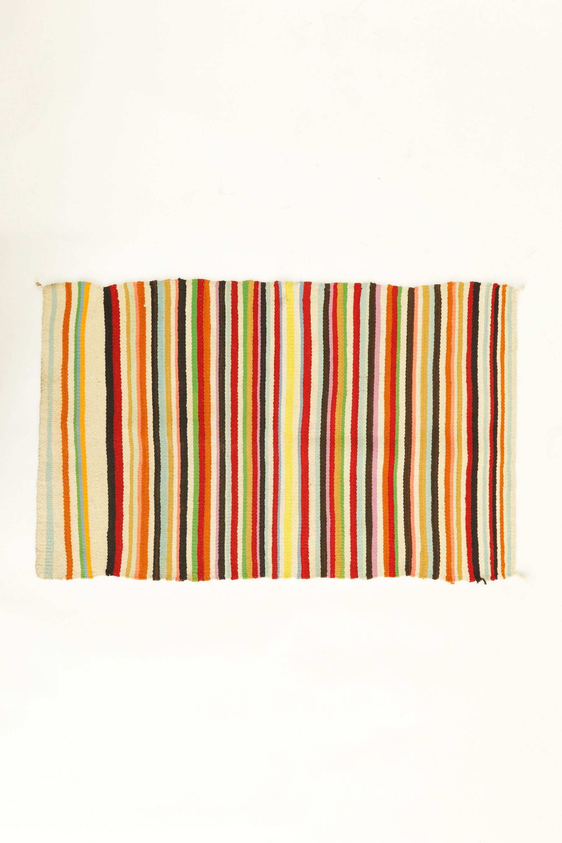 Mid‑Century Navajo Striped Rug – South West Us, c. 1940s–60s