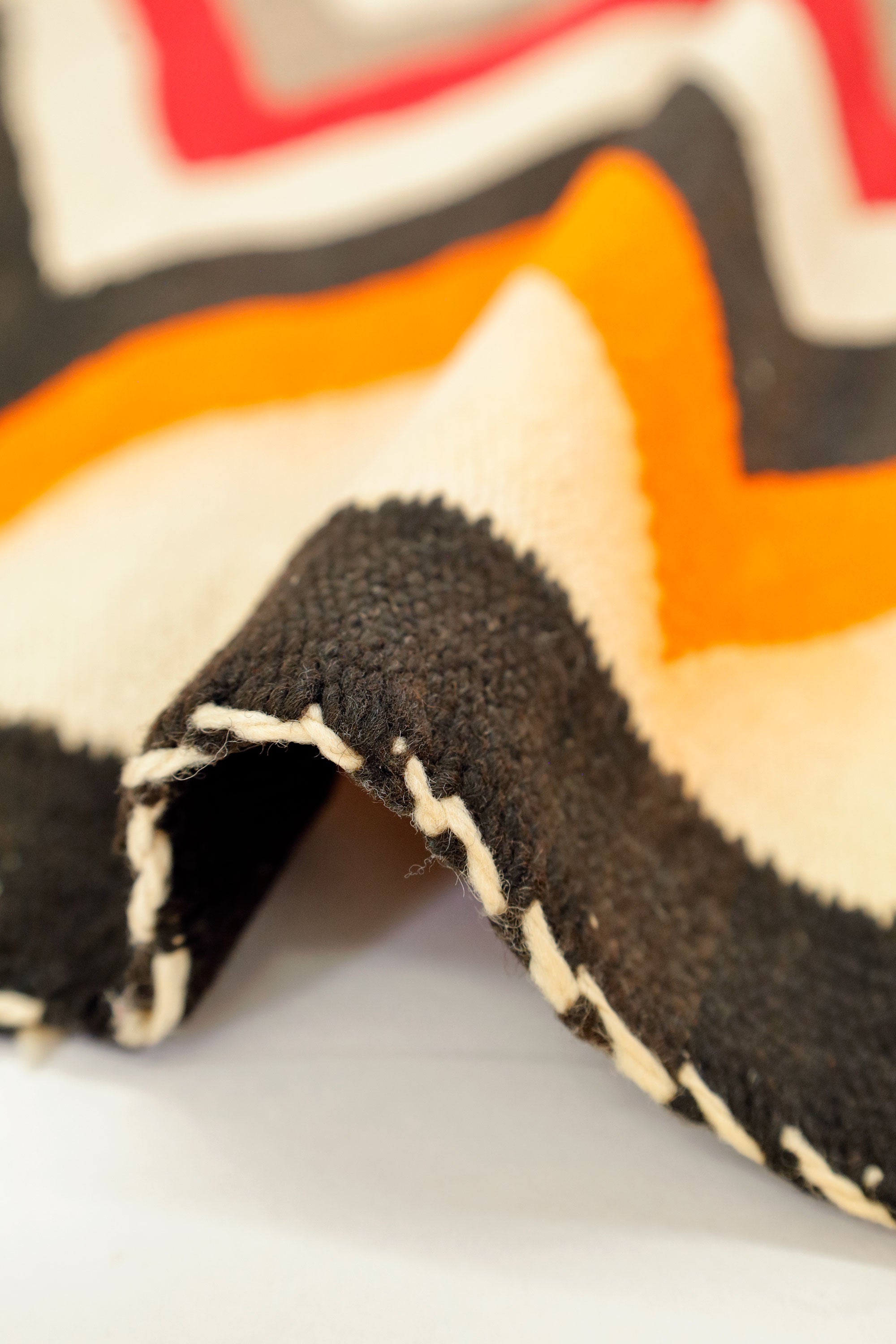 Mid‑Century Navajo Lightning Rug – Southwest U.S., c. 1950s