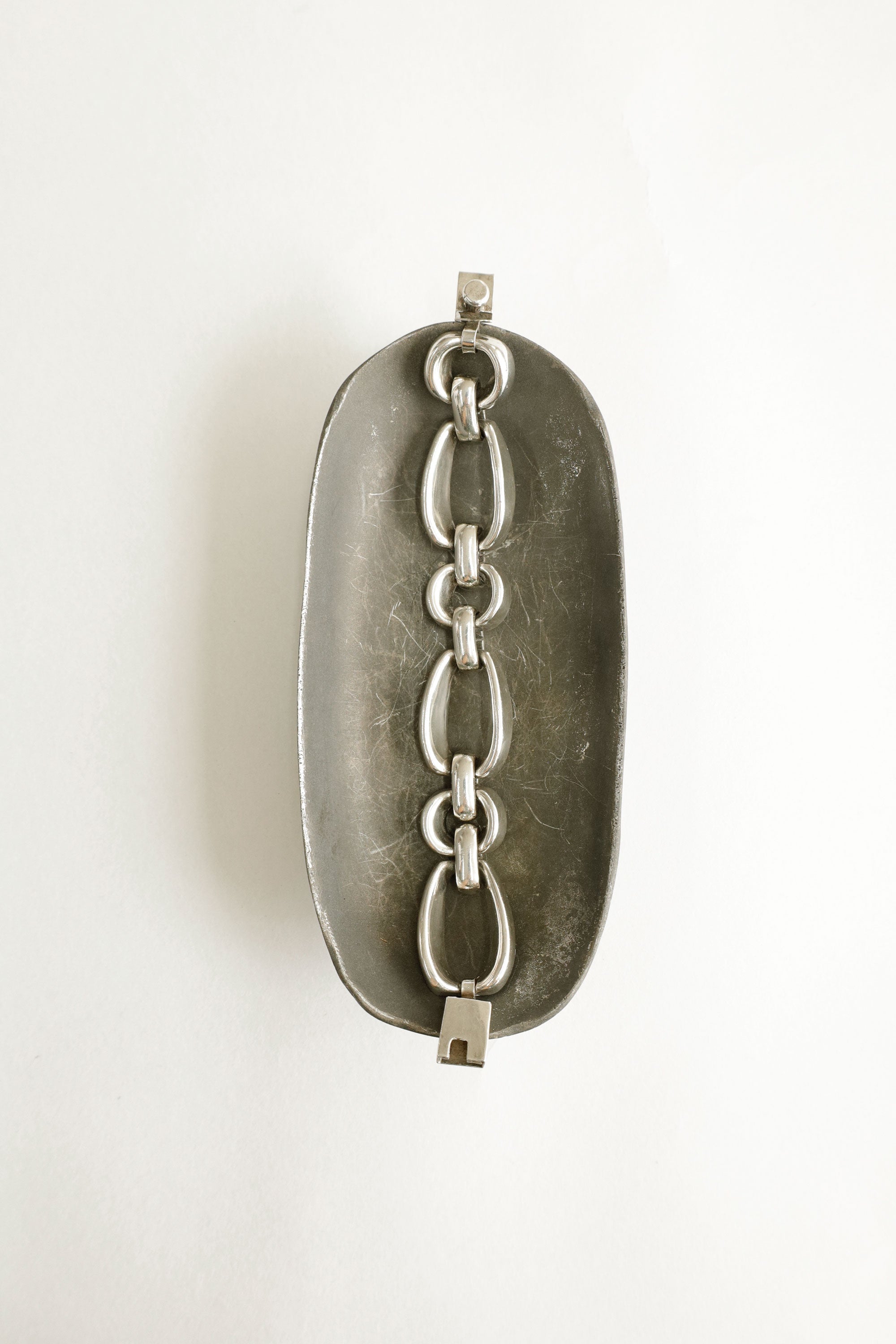 Sculptural Link Bracelet – Sterling Silver, c.1990s