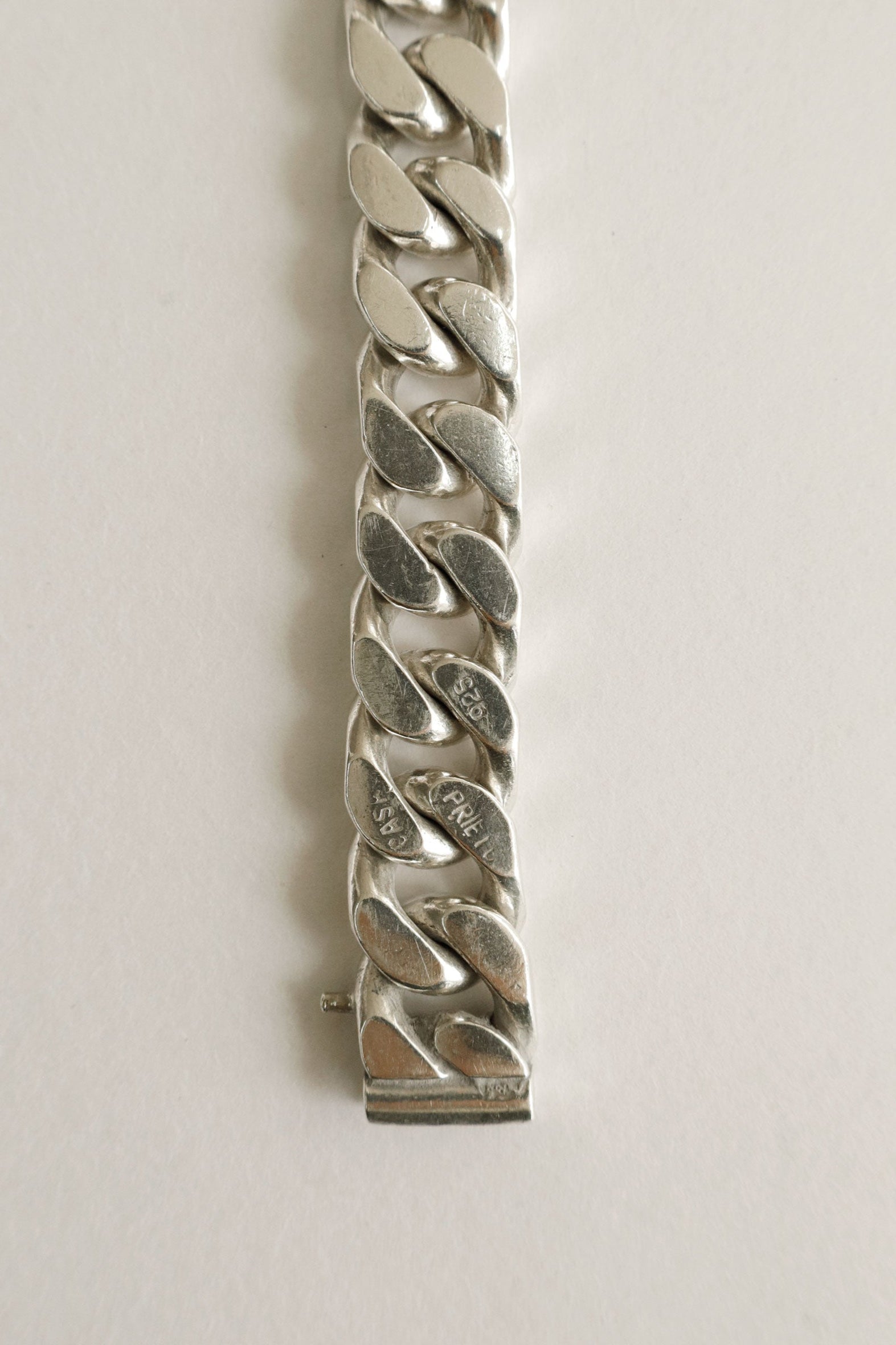 Sterling Silver Curb Chain Bracelet – Casa Prieto, Mexico, c.1950s