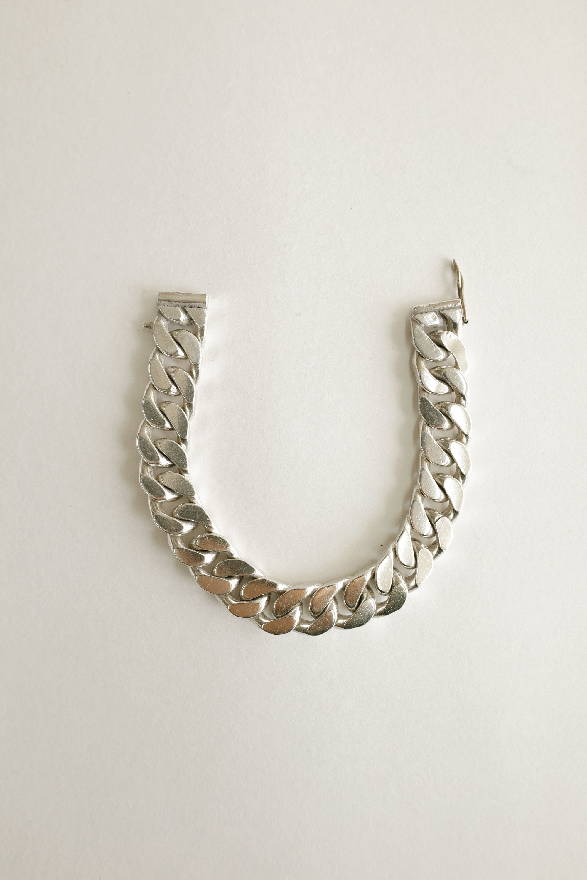 Sterling Silver Curb Chain Bracelet – Casa Prieto, Mexico, c.1950s
