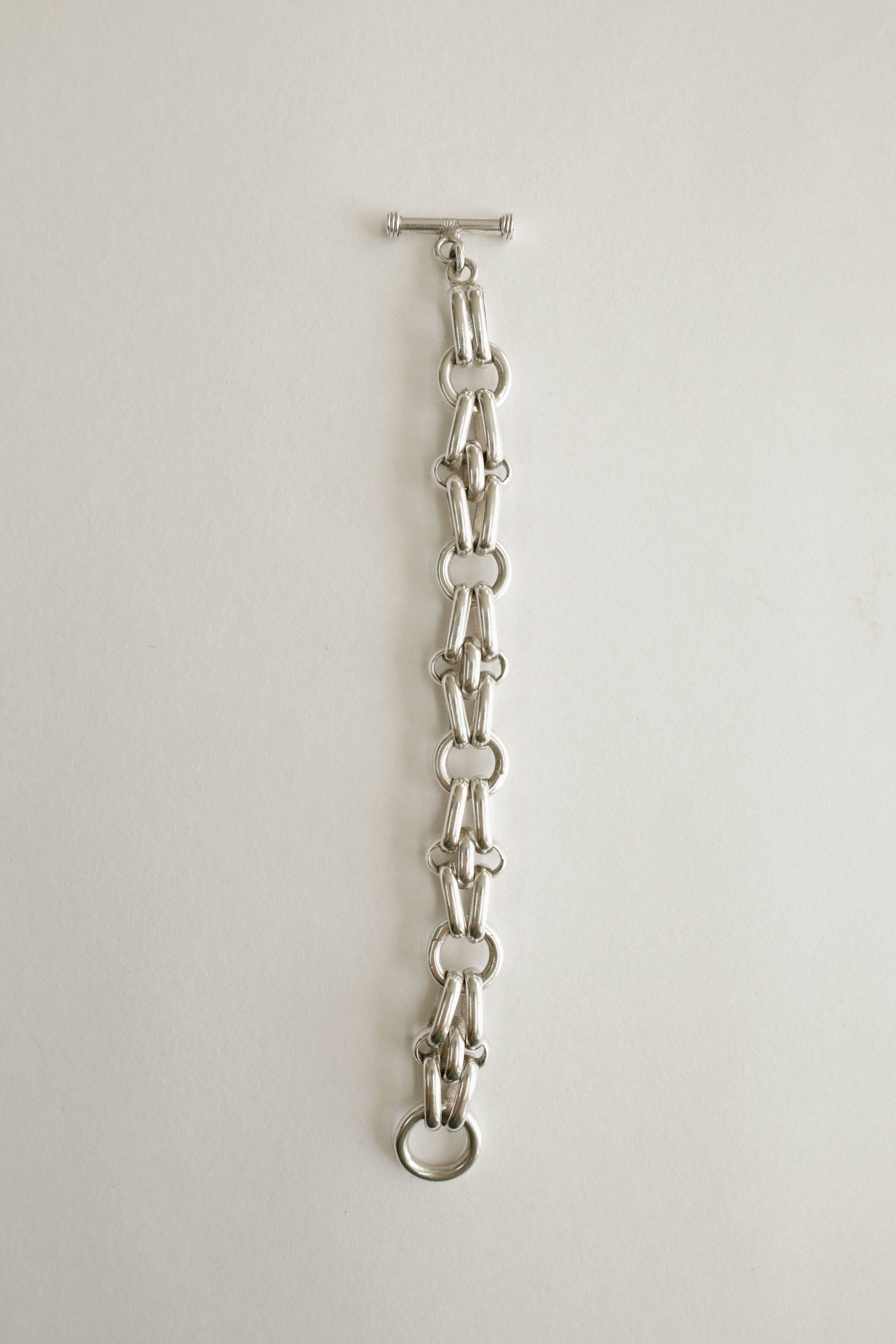 Interlinked Weight – Sterling Silver Bracelet, c.1990s