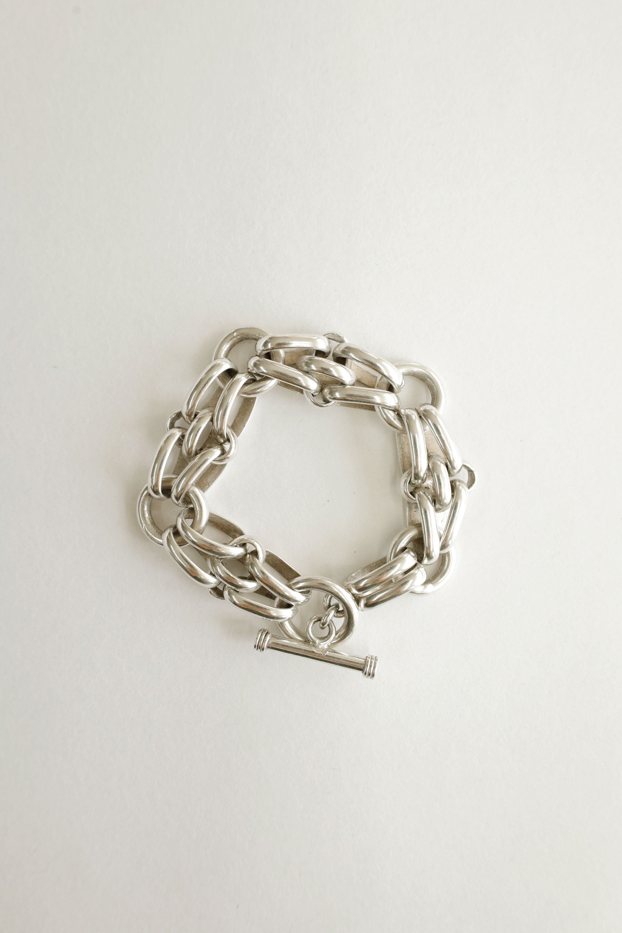 Interlinked Weight – Sterling Silver Bracelet, c.1990s