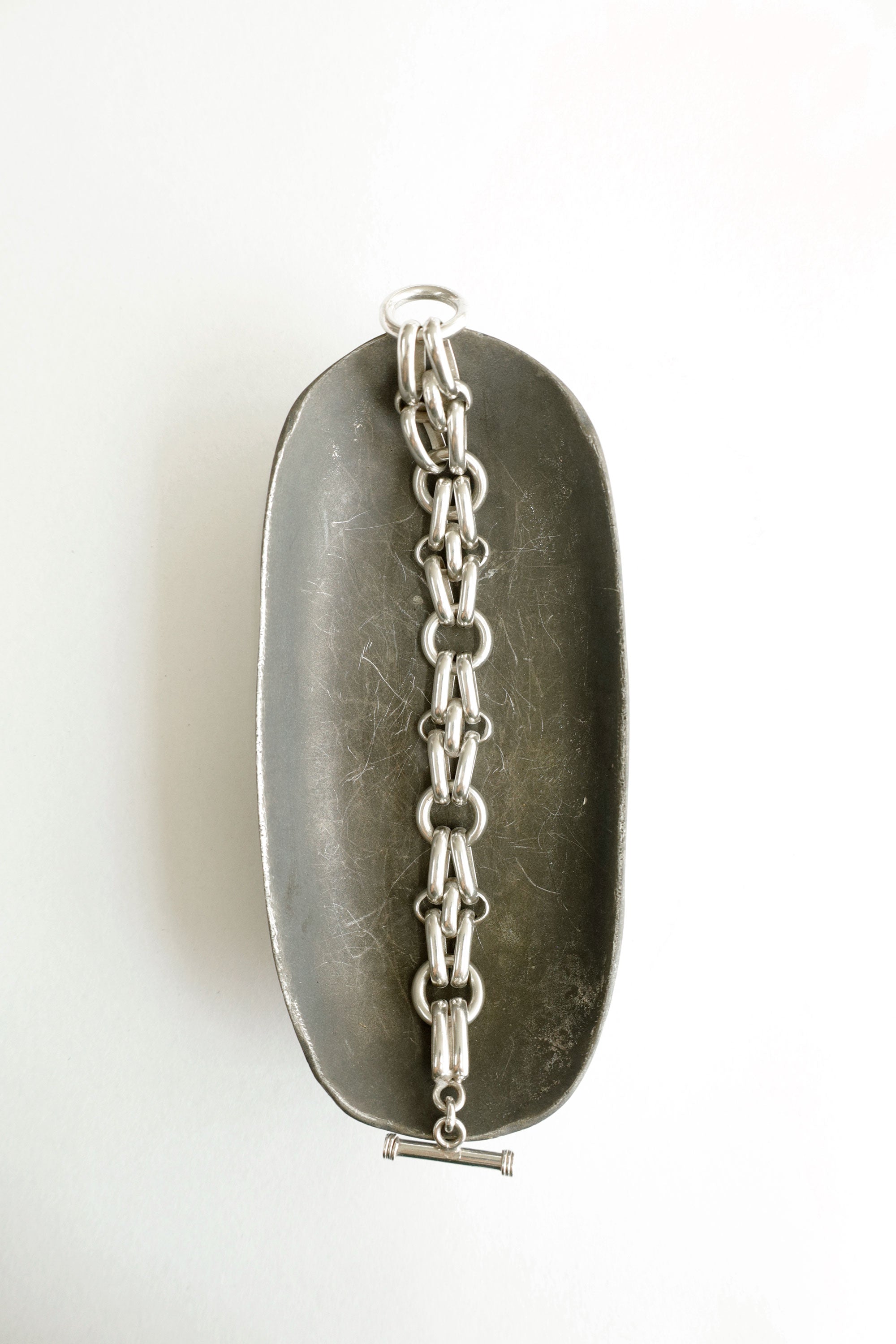 Interlinked Weight – Sterling Silver Bracelet, c.1990s