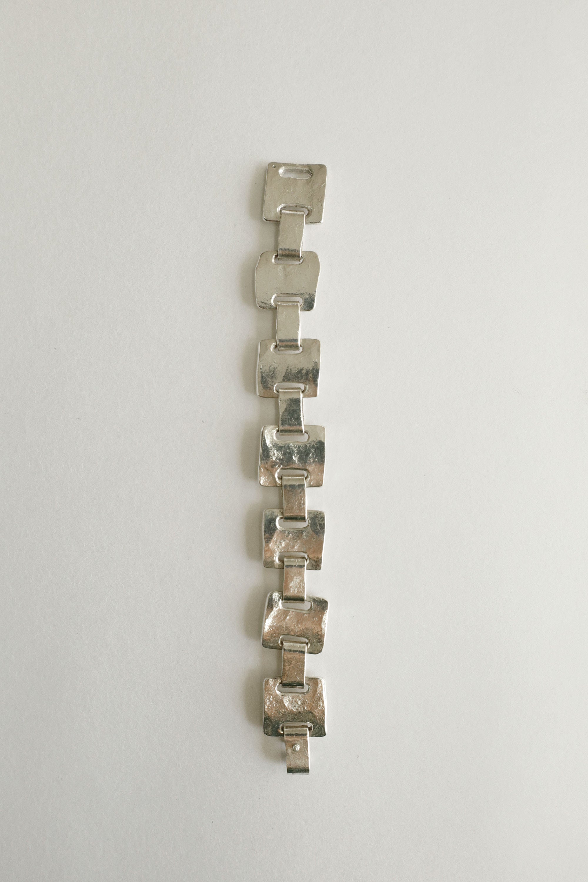 Sculptural Sterling Link Bracelet – Tony Davis (Navajo), c.1990s