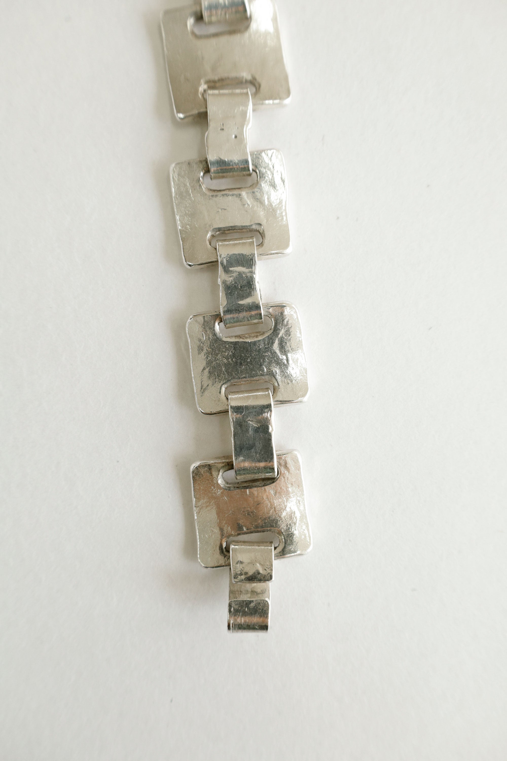 Sculptural Sterling Link Bracelet – Tony Davis (Navajo), c.1990s