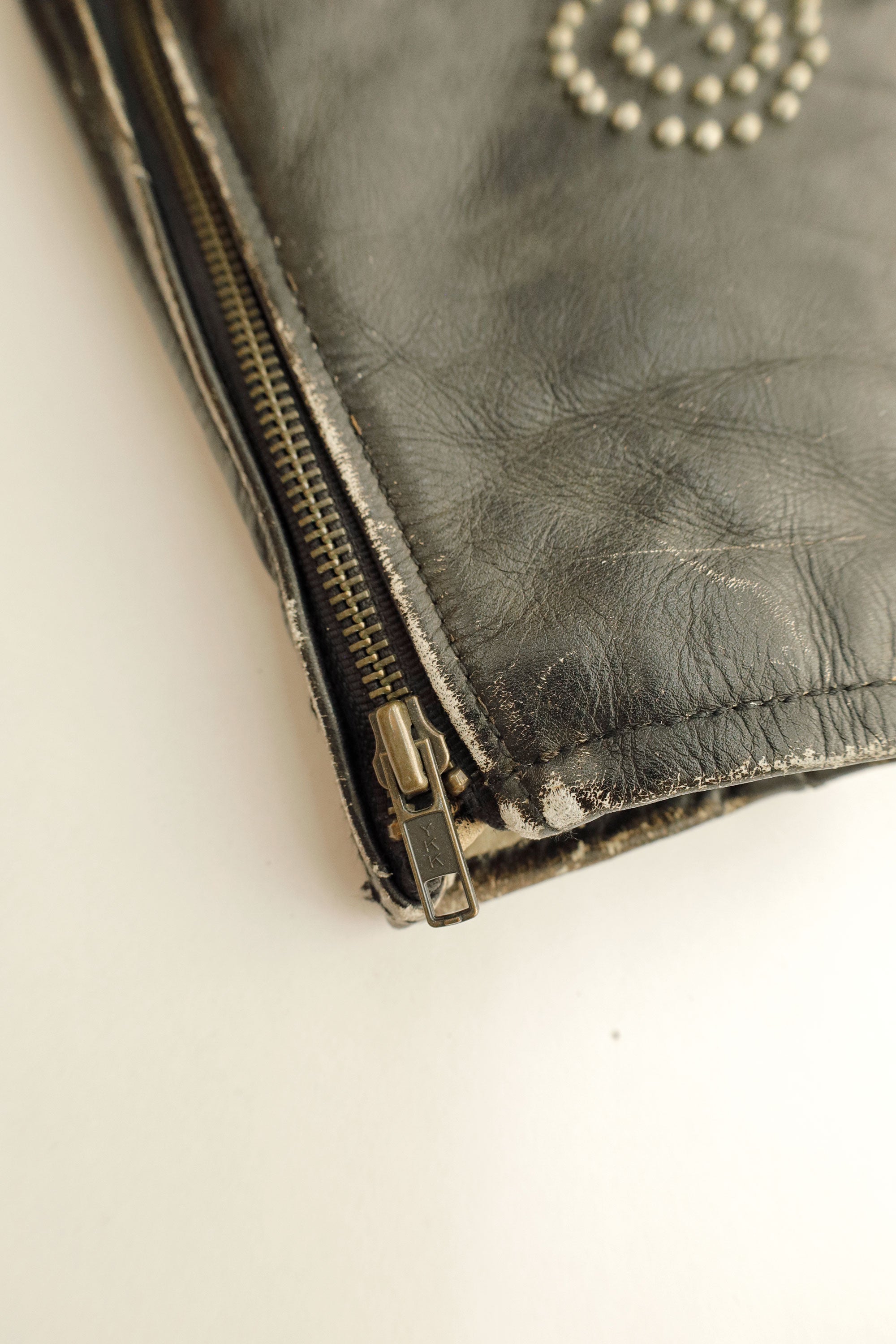 Custom-Studded Motorcycle Jacket – Antik Denim Vintage, c.2000s