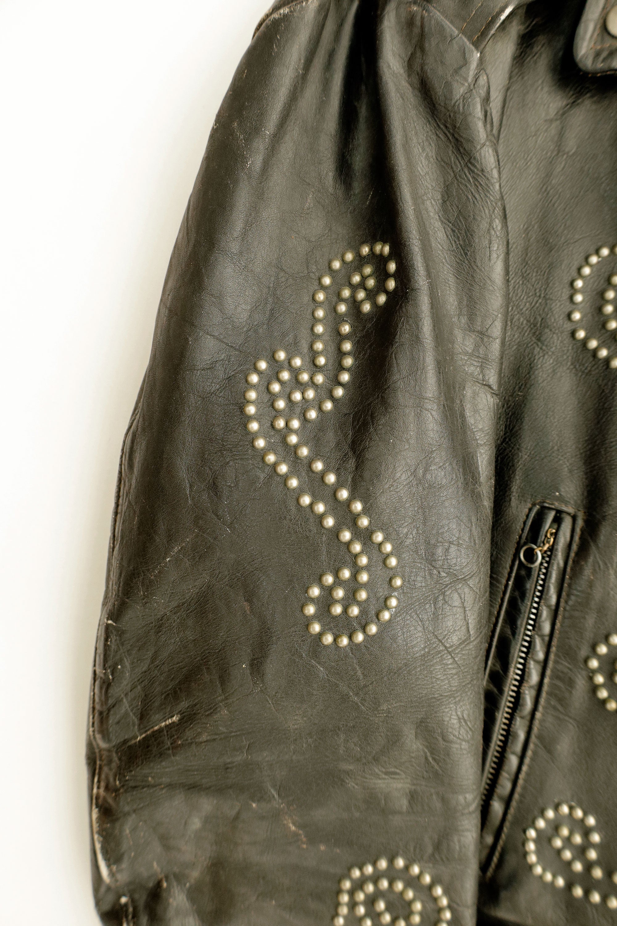 Custom-Studded Motorcycle Jacket – Antik Denim Vintage, c.2000s