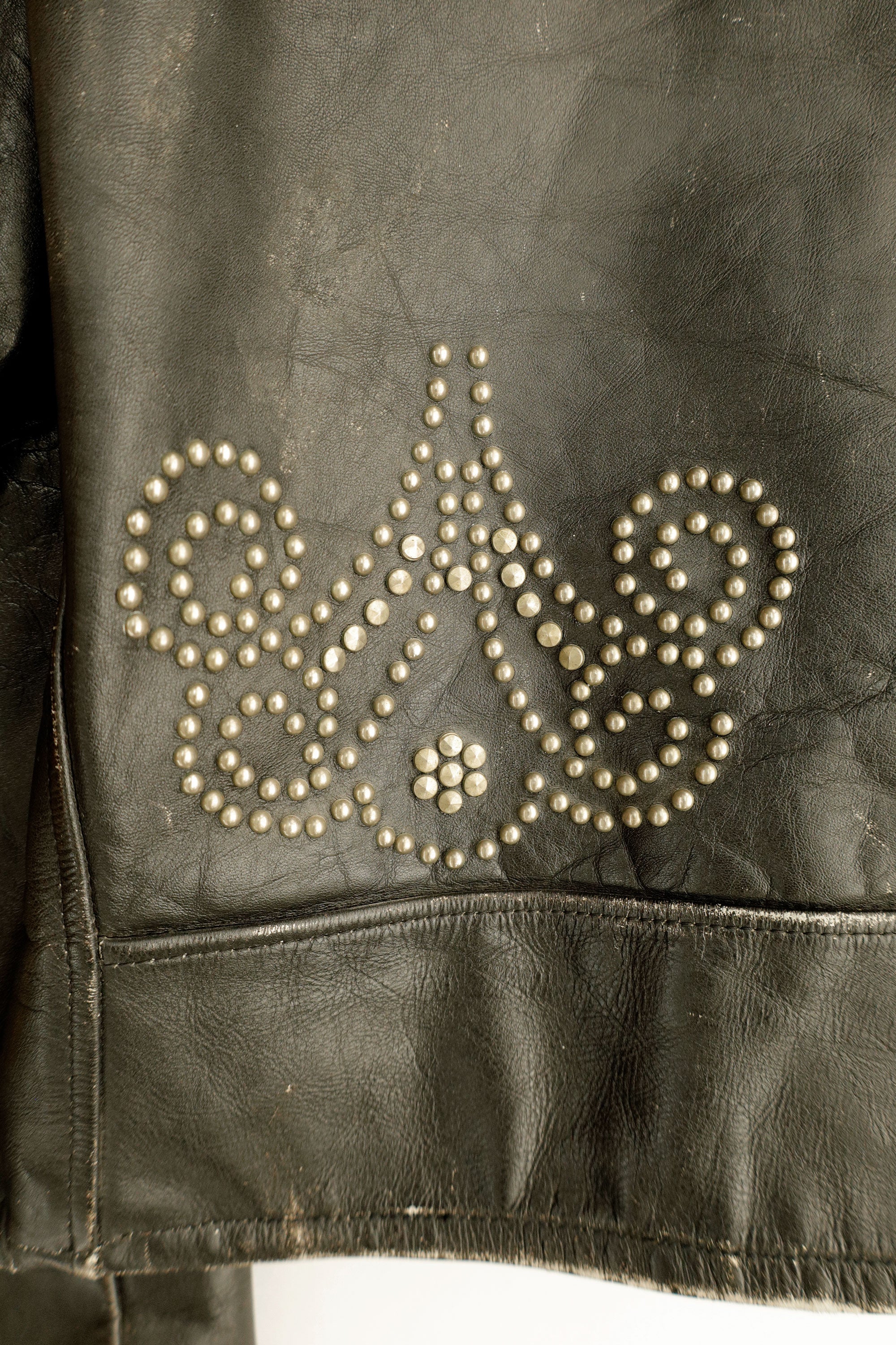 Custom-Studded Motorcycle Jacket – Antik Denim Vintage, c.2000s