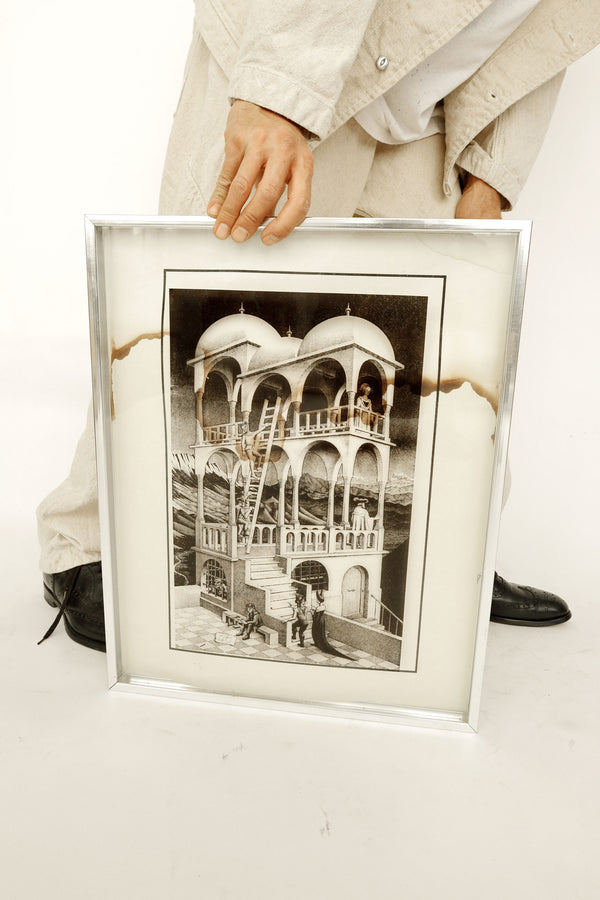“Belvedere” — M.C. Escher, Glass Print