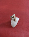 Vintage Modern Design Ivory Stone Ring