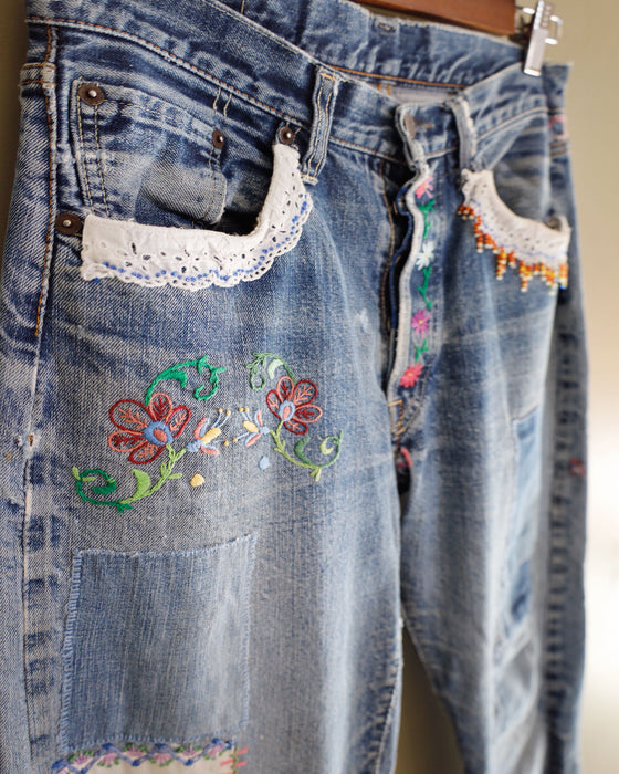 1960’s Levi’s Embroidery 501 Jeans