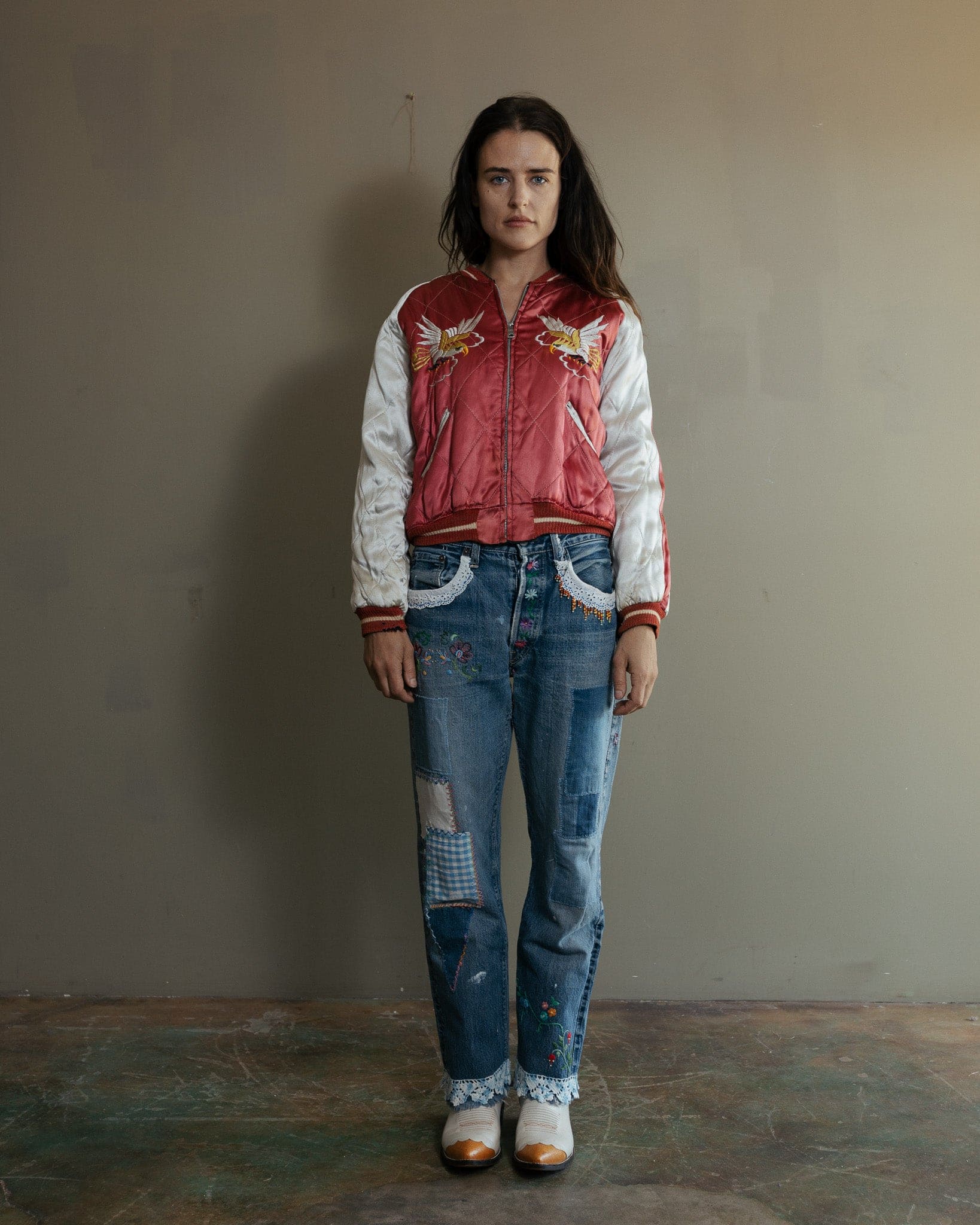 1950's Japanese Souvenir Jacket "Tiger & Eagle"