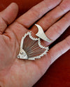 Tropical Fish Mexican Silver Brooch 9319