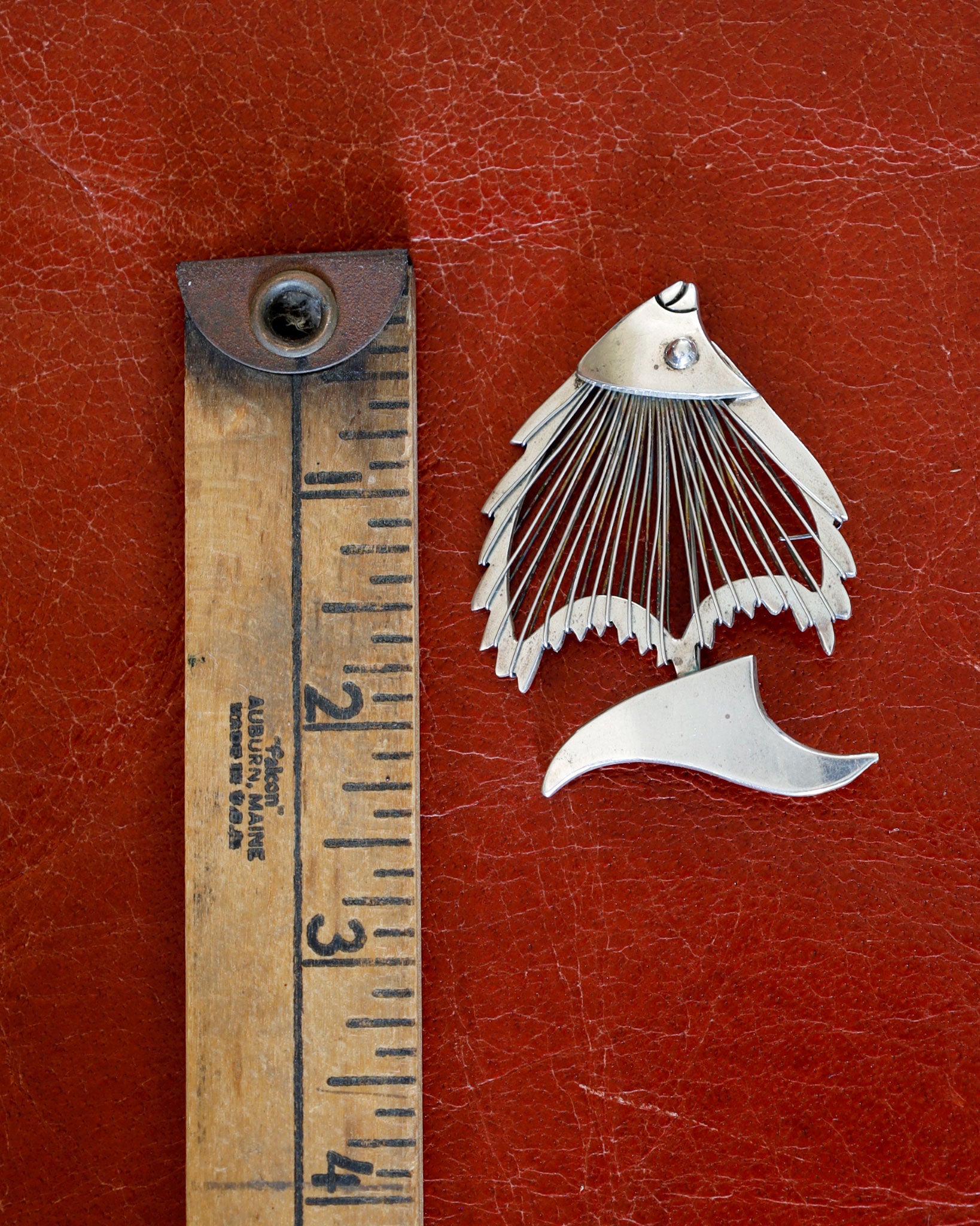 Tropical Fish Mexican Silver Brooch 9319