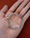 Narrow Chain Silver Bracelet 9349