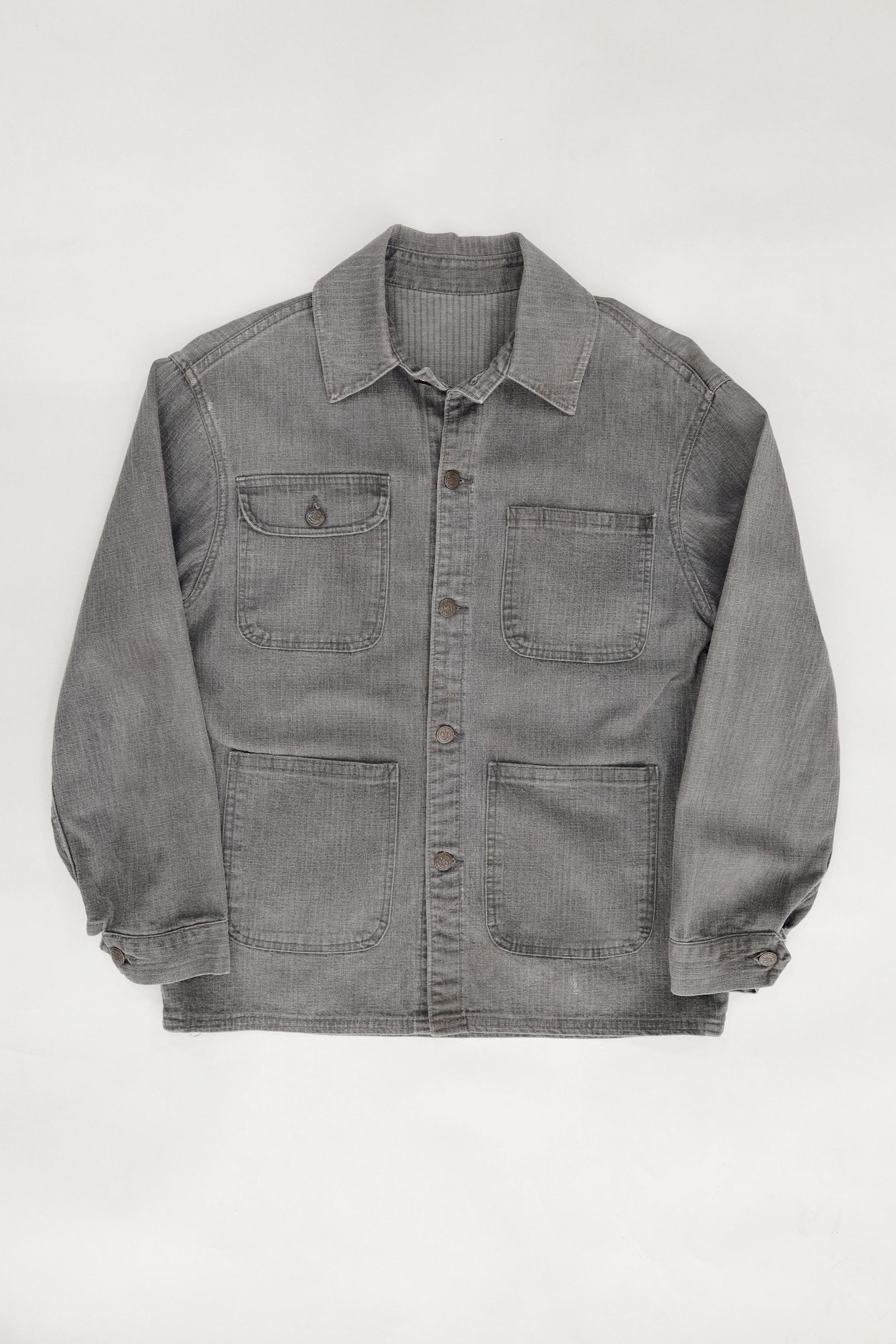 Ash Denim Chore Jacket  - Western Costume, 1970s