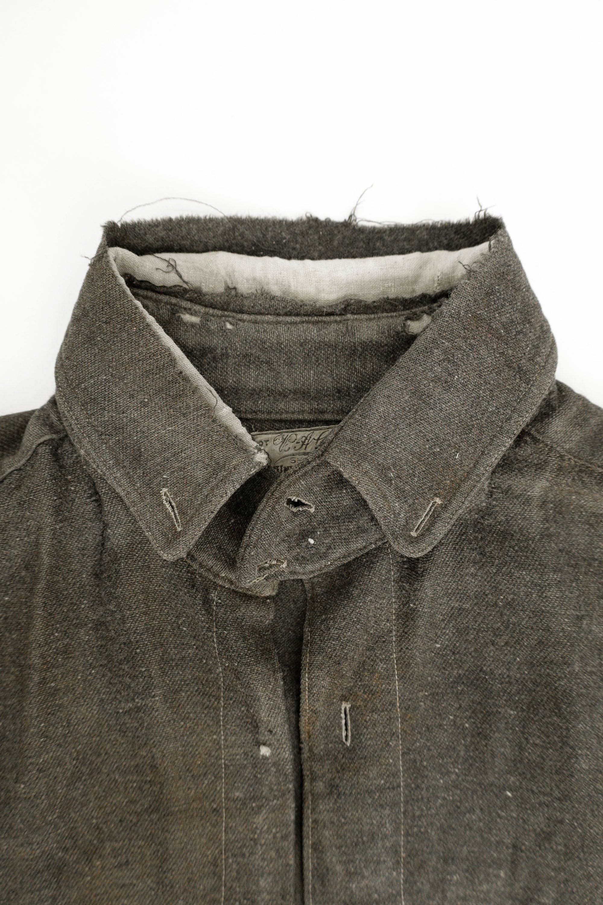 DIstressed Wool Work Shirt – E & A Co., Union Made, c.1910s