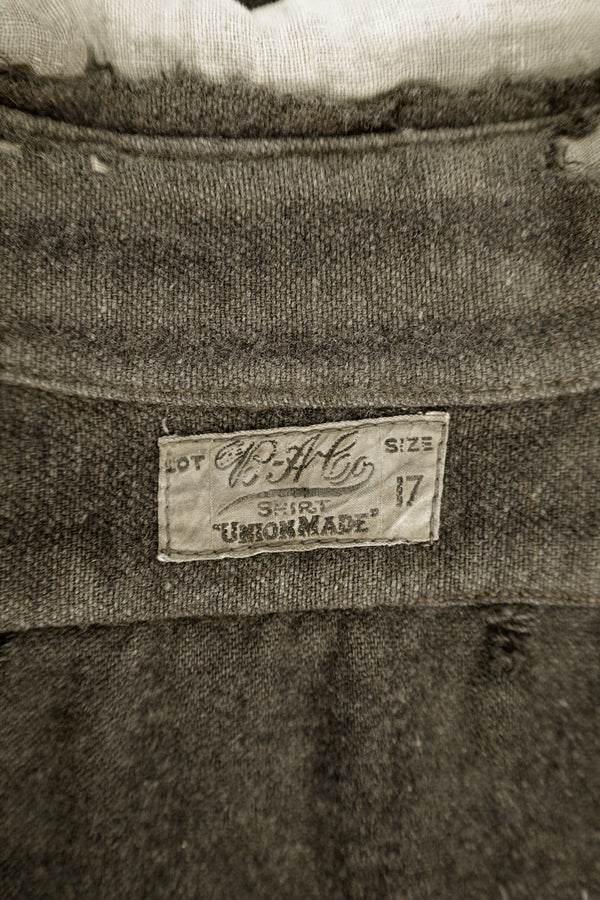 DIstressed Wool Work Shirt – E & A Co., Union Made, c.1910s