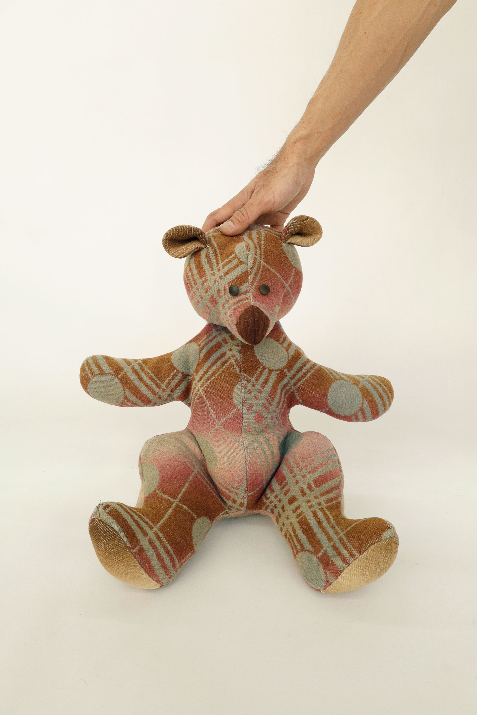 Beacon Blanket Teddy Bear – Handmade, c. mid-20th century