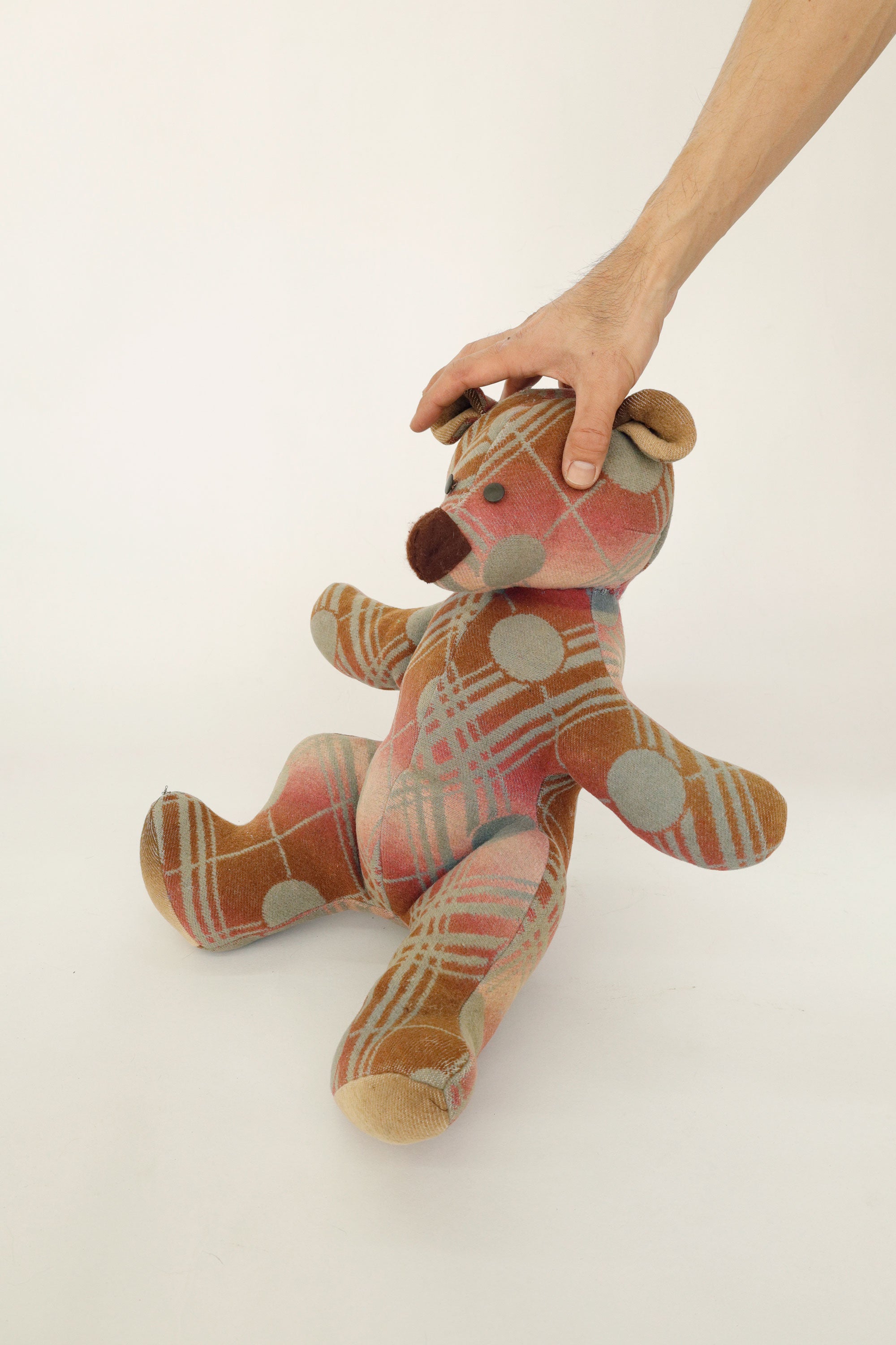 Beacon Blanket Teddy Bear – Handmade, c. mid-20th century