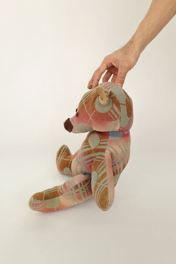 Beacon Blanket Teddy Bear – Handmade, c. mid-20th century