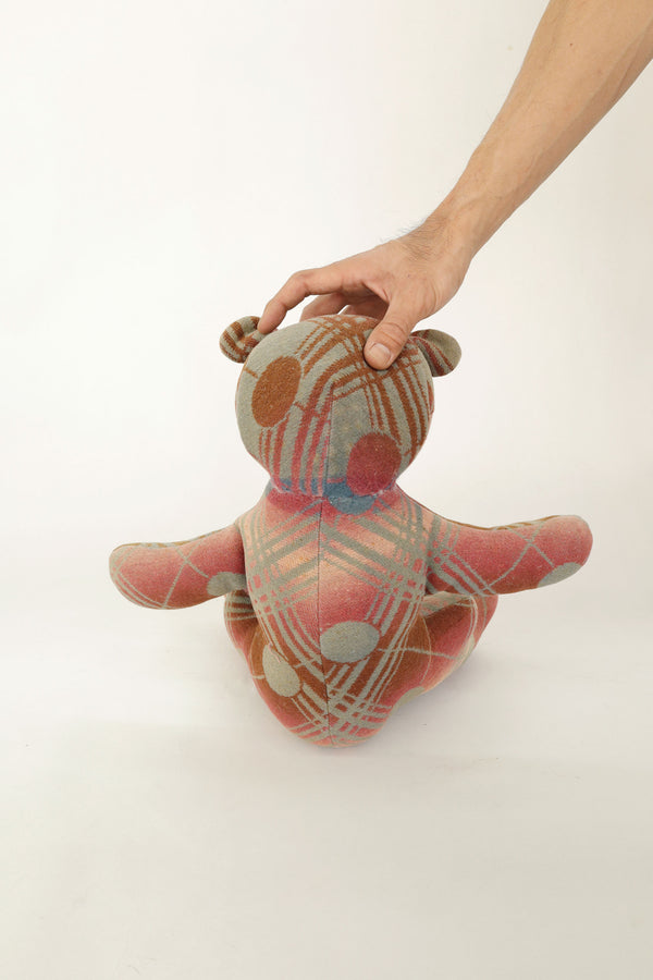 Beacon Blanket Teddy Bear – Handmade, c. mid-20th century