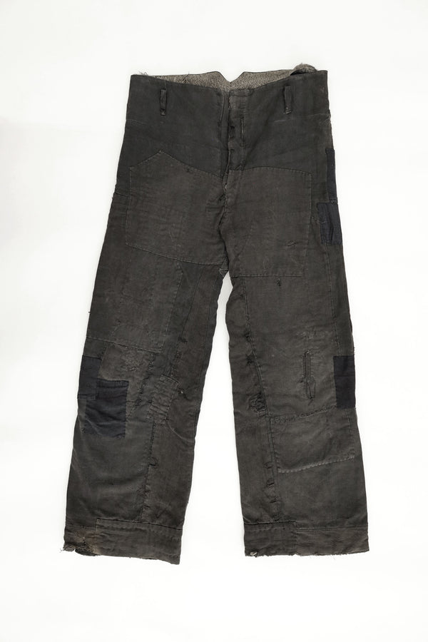 Distressed Cinch-Back Trousers — Japan, c.1930s–1940s