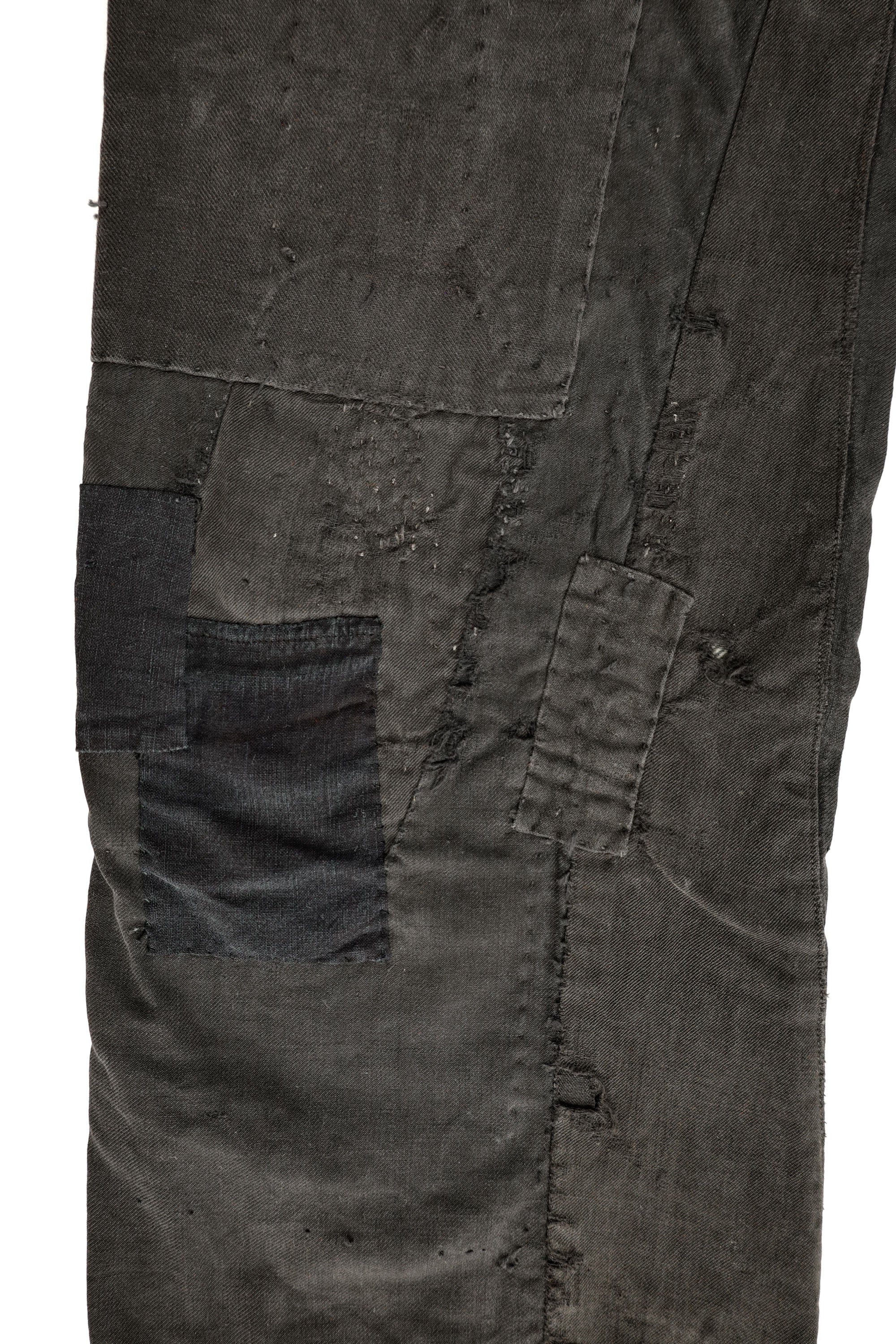 Distressed Cinch-Back Trousers — Japan, c.1930s–1940s