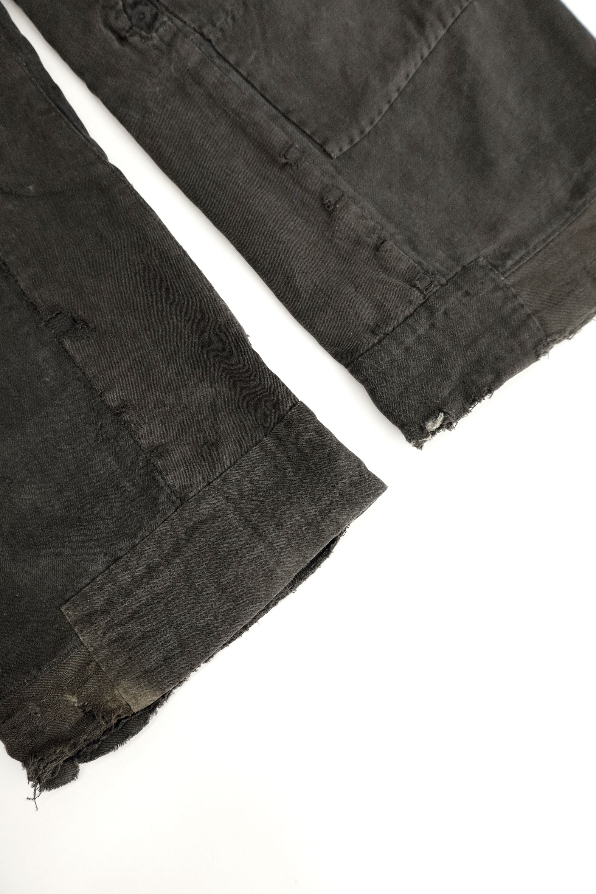 Distressed Cinch-Back Trousers — Japan, c.1930s–1940s