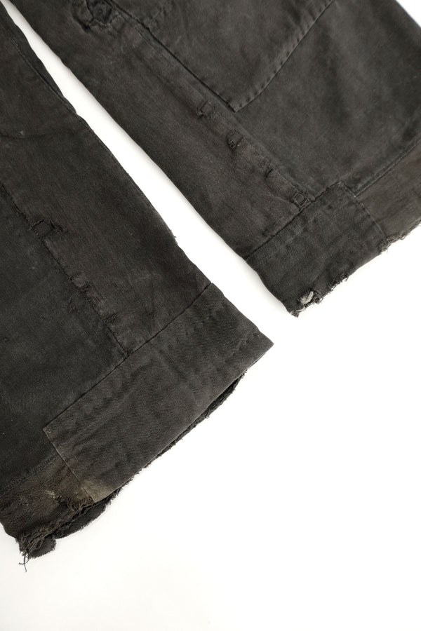 Distressed Cinch-Back Trousers — Japan, c.1930s–1940s