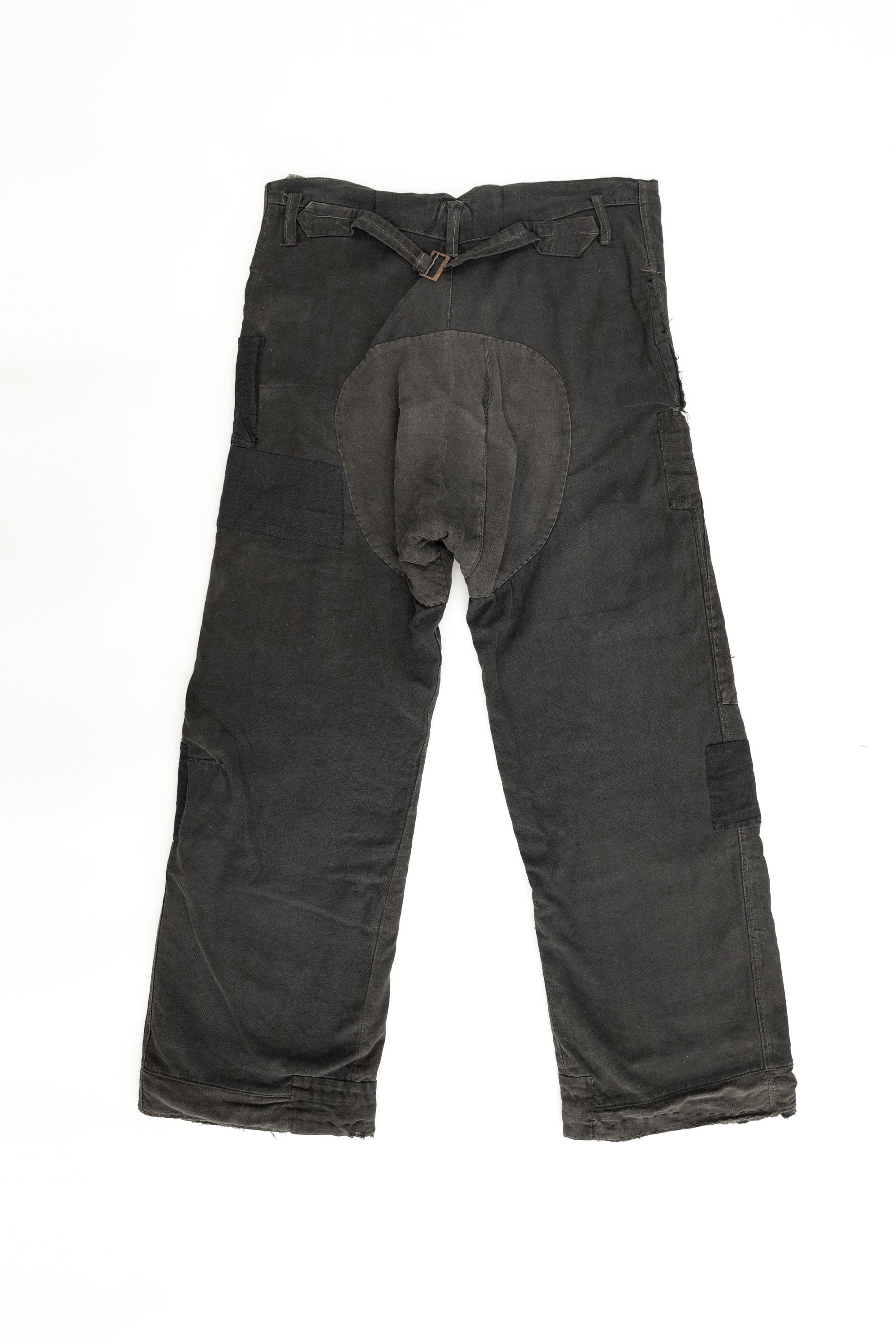 Distressed Cinch-Back Trousers — Japan, c.1930s–1940s